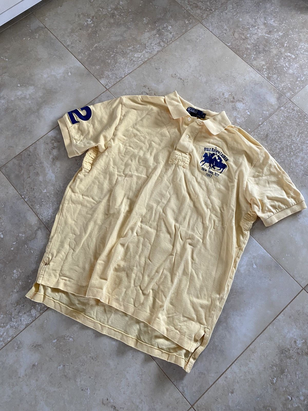 Polo Ralph Lauren Vintage Polo Ralph Lauren Big Logo Regby Polo #2 Big Pony Size US L / EU 52-54 / 3 - 2 Thumbnail