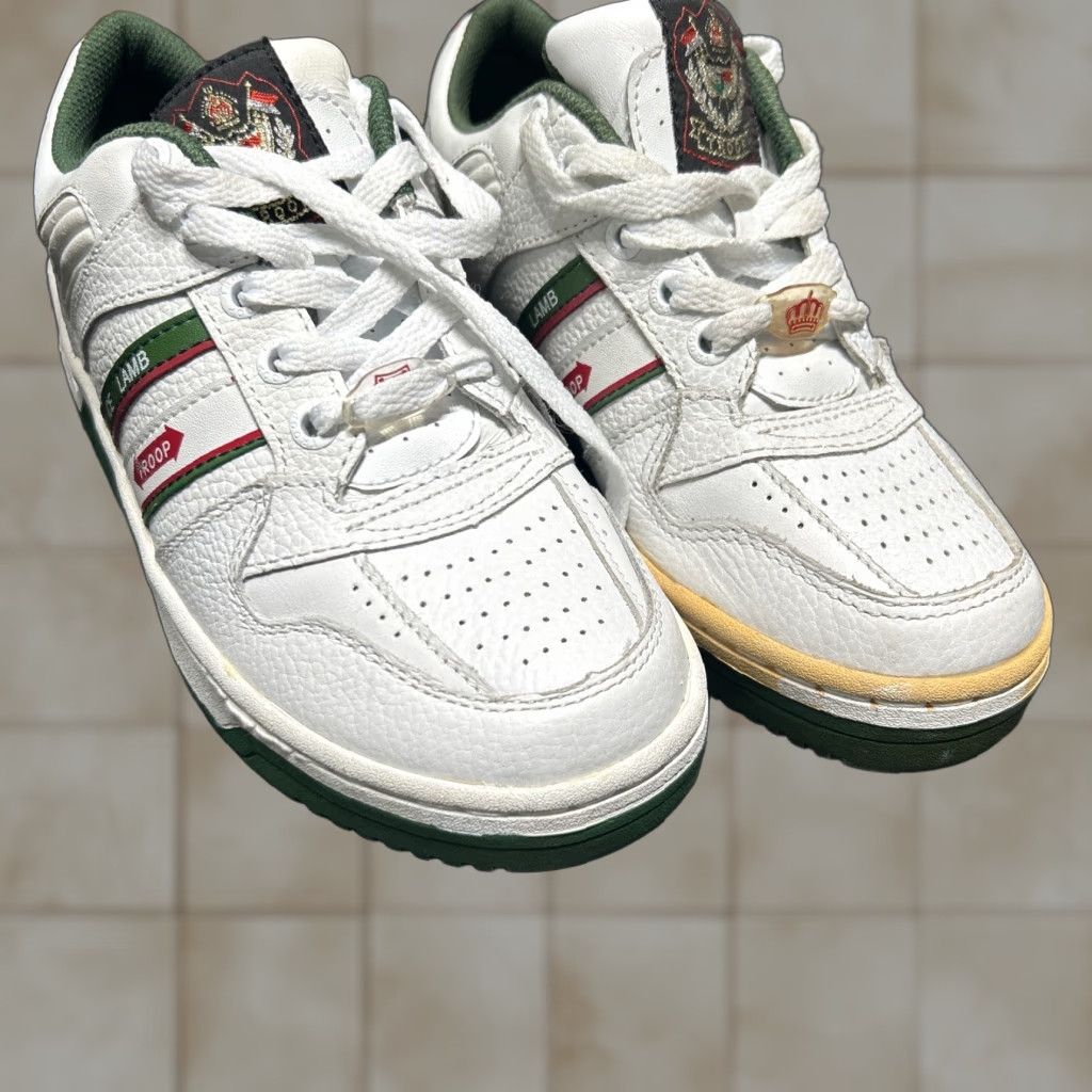 Vintage VINTAGE Troop Hip Hop Sneaker Men Size 4.5 White Green Y2K Troop Ice Lamb Sneakers Size US 5 / EU 37 - 1 Thumbnail