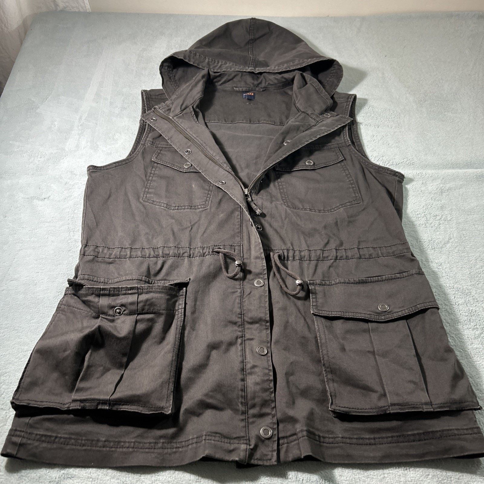 Carhartt Hooded Biker Vest Hoodie Womens XL Grunge Goth Hunter Cargo Size XL / US 12-14 / IT 48-50 - 13 Thumbnail