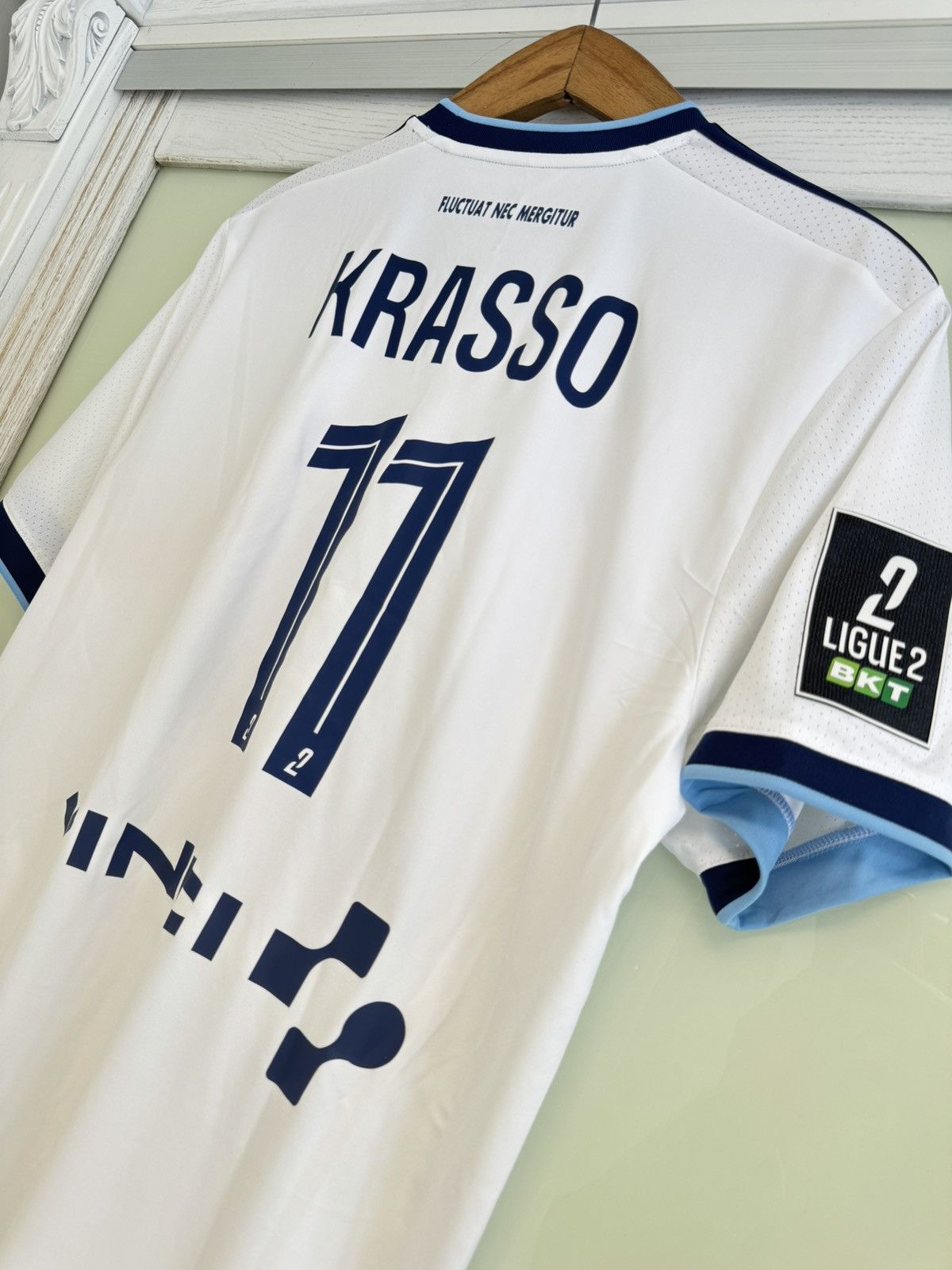 Adidas Krasso #11 Paris FC 2024-2025 Away Soccer Jersey Shirt Kit Size US L / EU 52-54 / 3 - 8 Thumbnail
