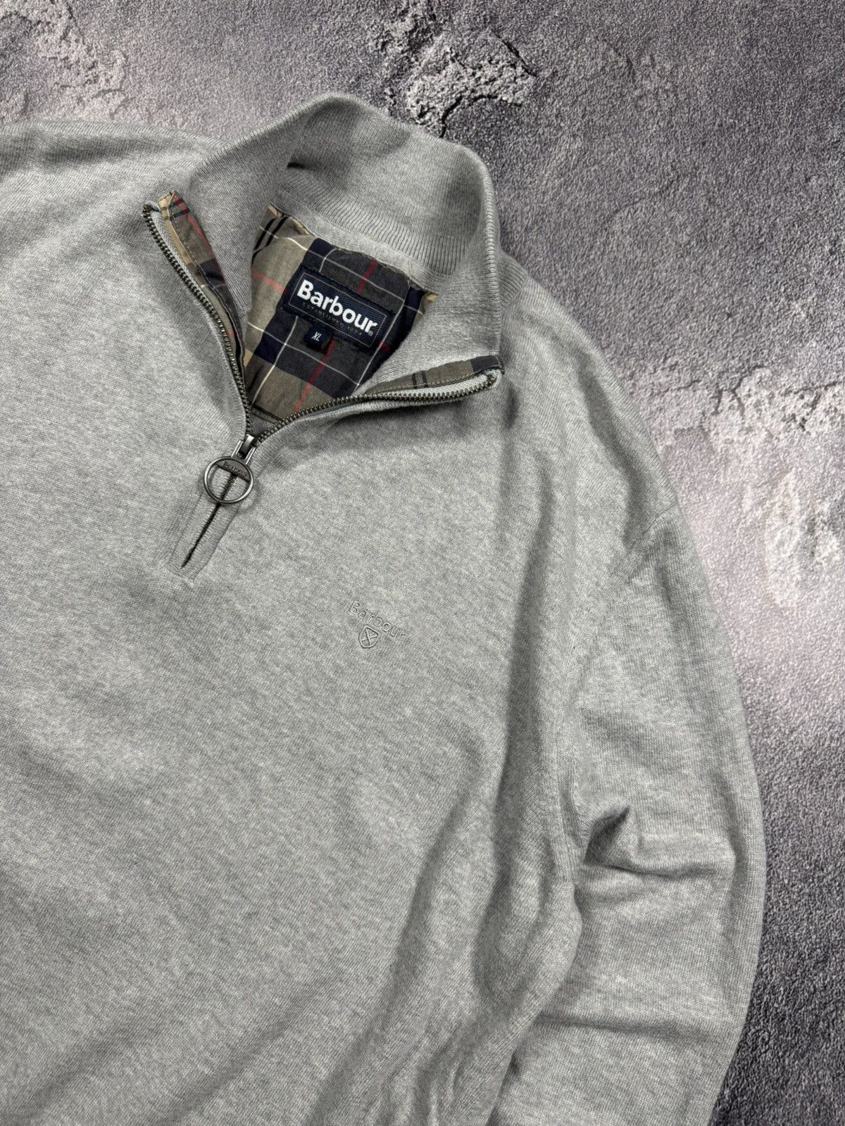 Barbour Barbour 1/4 Zip Grey Sweatshirt Size US L / EU 52-54 / 3 - 7 Thumbnail