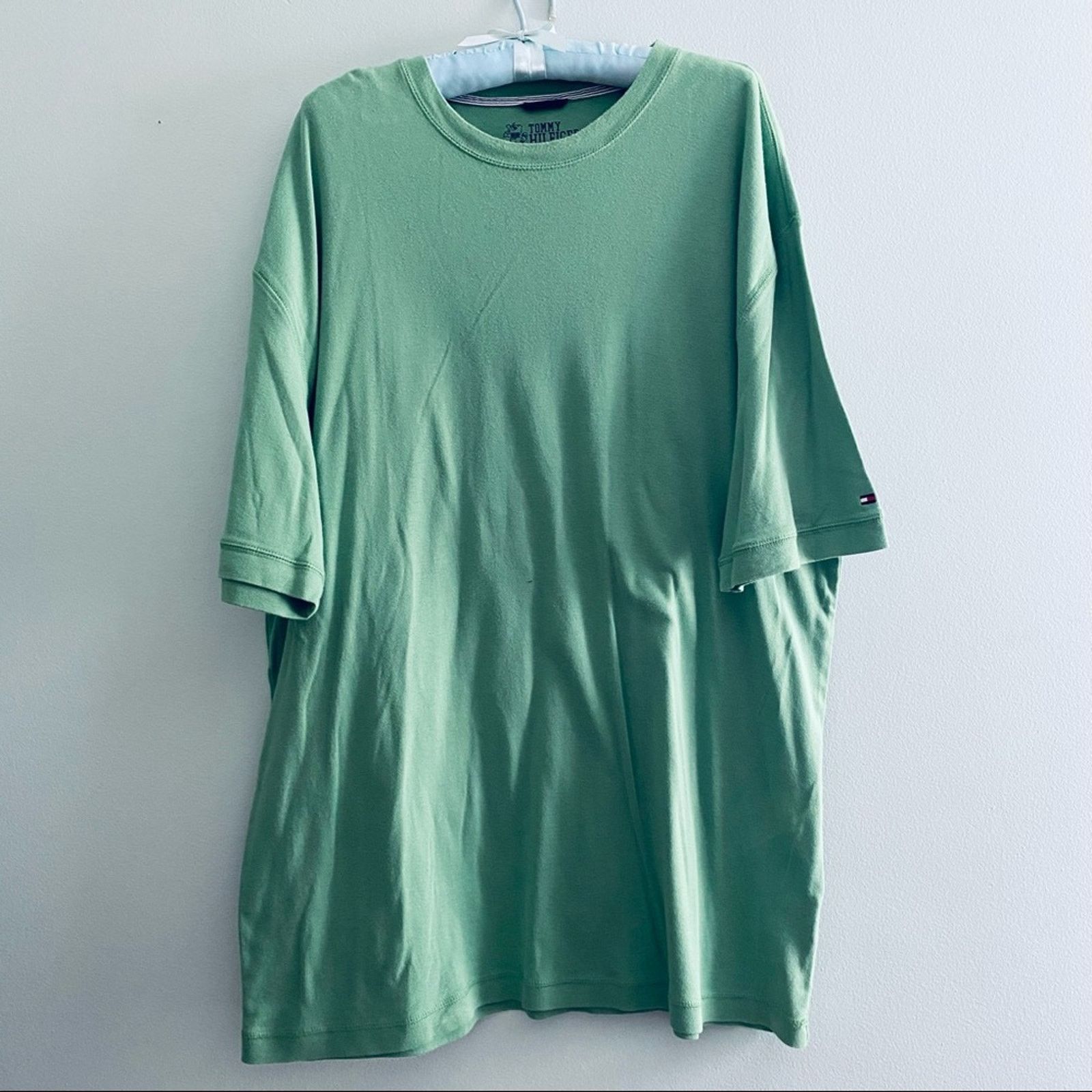 Tommy Hilfiger Tommy Hilfiger green basic tee Size US XXL / EU 58 / 5 - 2 Thumbnail