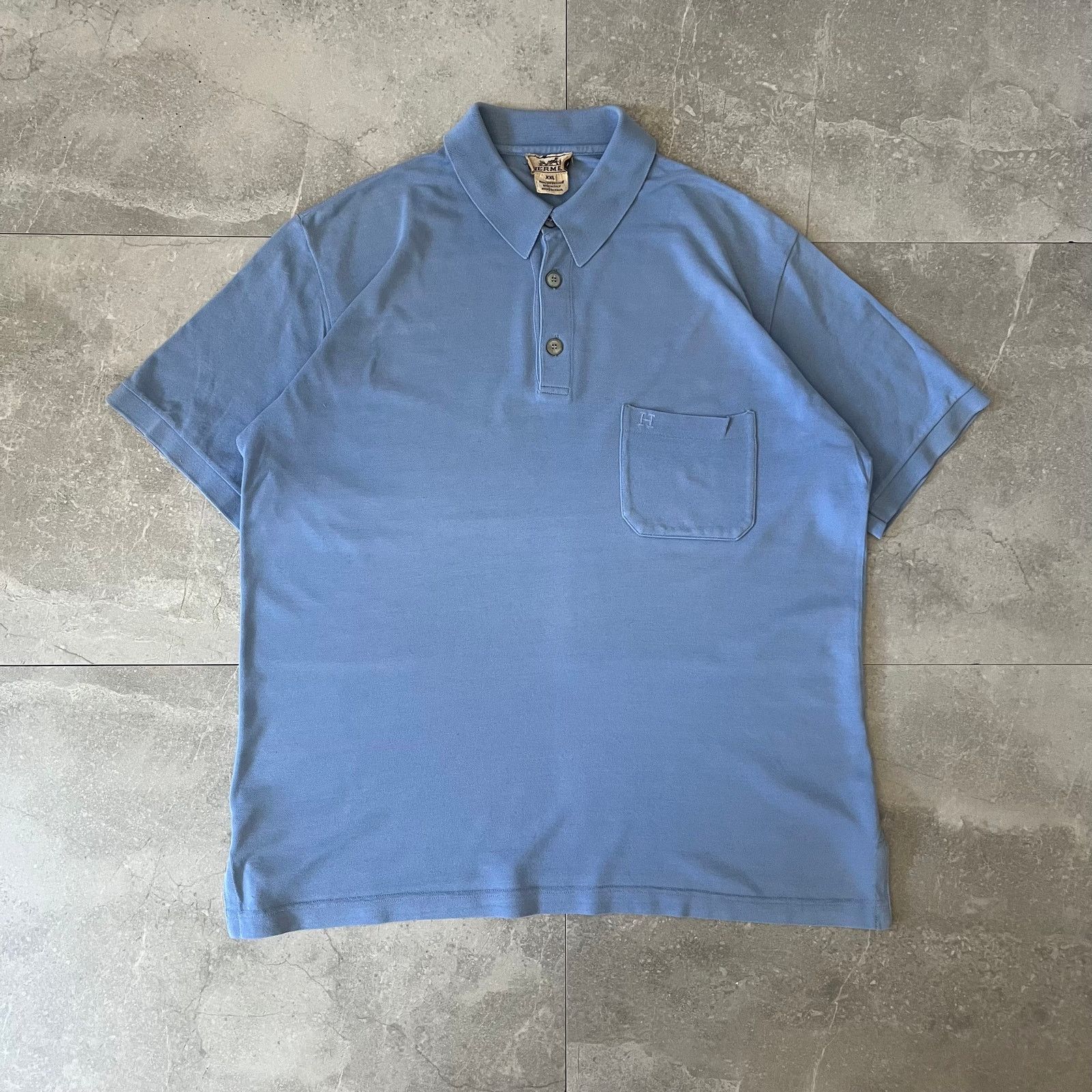 Hermes Vintage Hermès Men’s Polo Shirt – Size XXL – Made in Italy Size US XXL / EU 58 / 5 - 1 Thumbnail