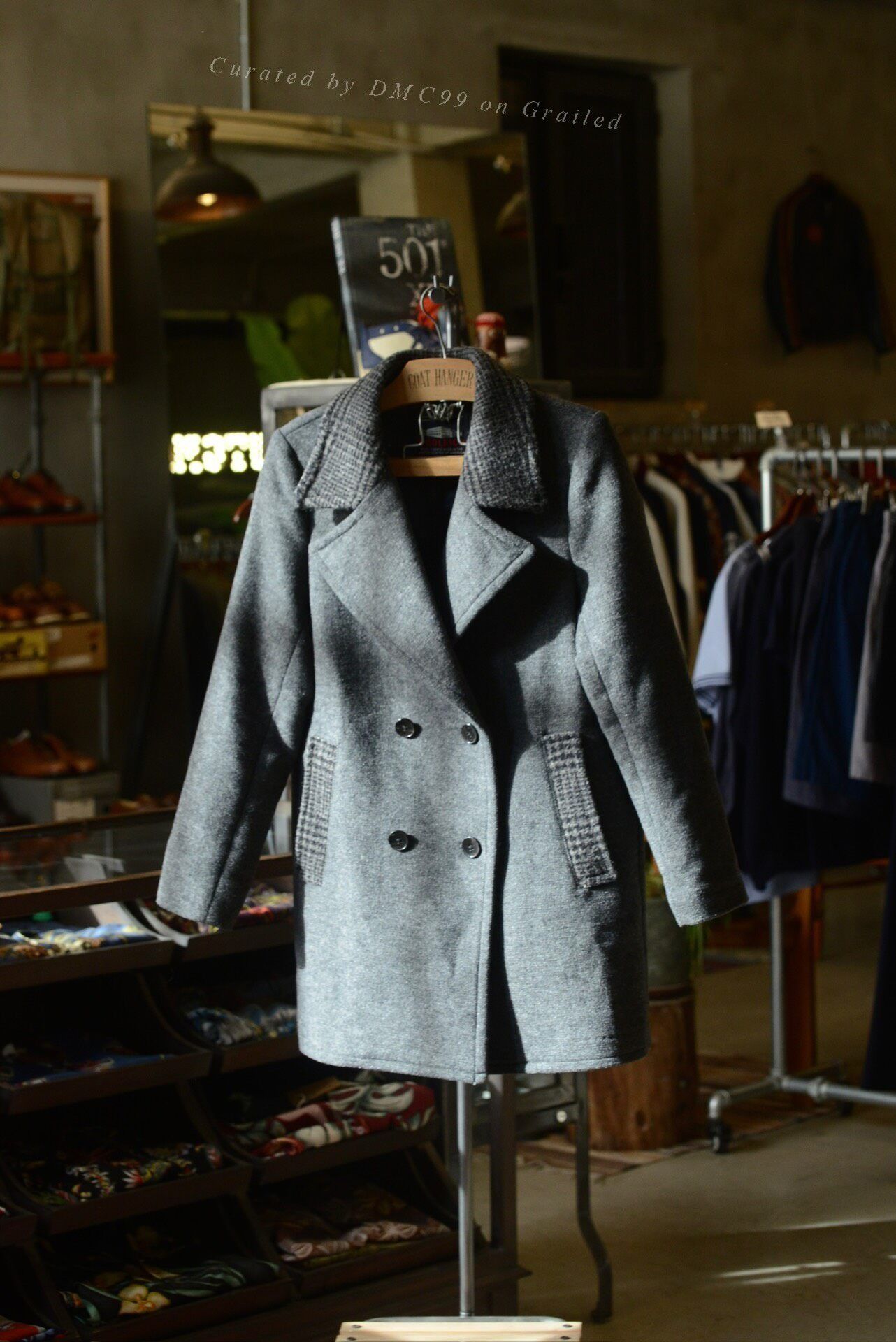 Woolrich Woolen Mills Woolrich Tweed Patchwork Peak Lapel Coat Size M / US 6-8 / IT 42-44 - 1 Thumbnail