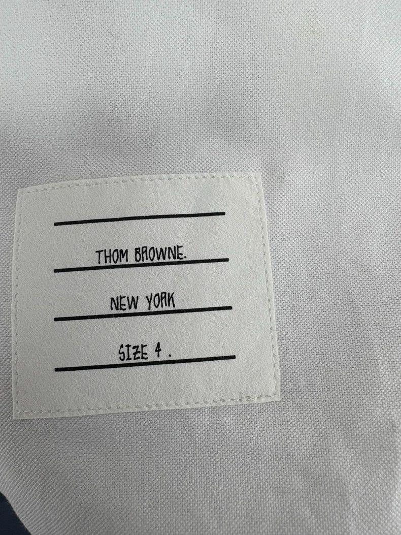 Thom Browne Thom Browne Color logo white shirt Size US XL / EU 56 / 4 - 5 Thumbnail