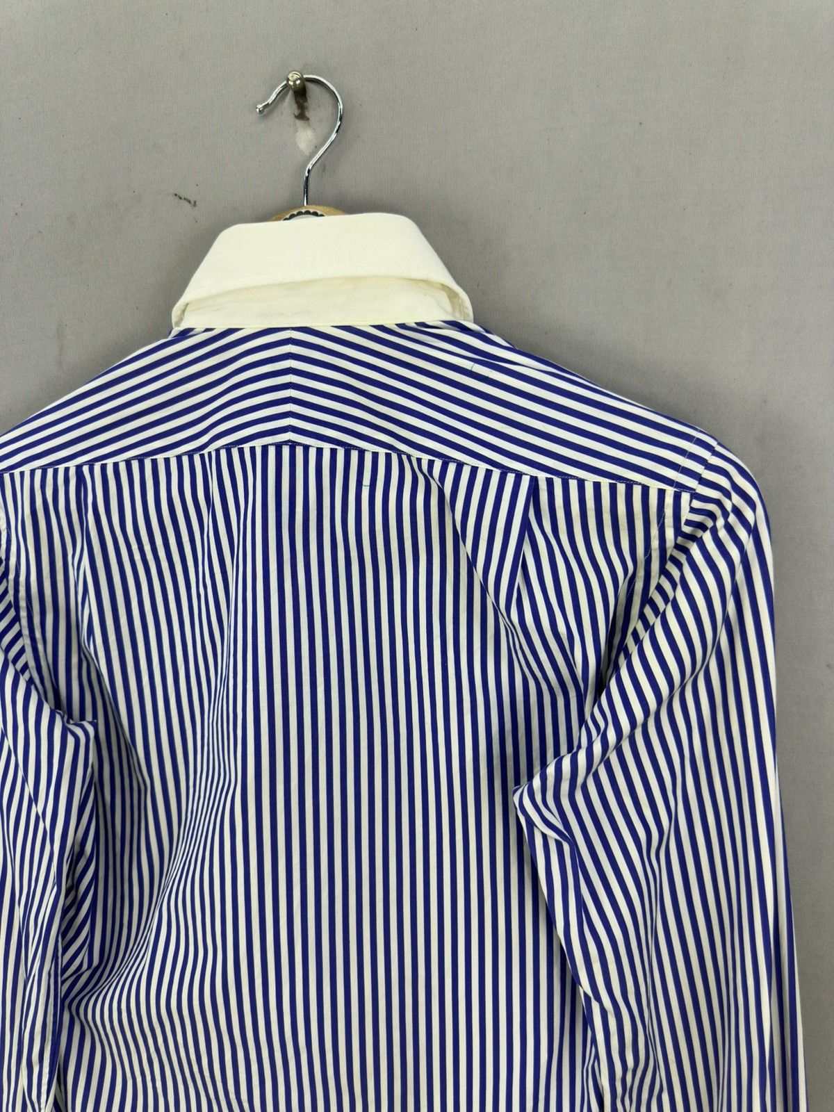 Alfred Dunhill Alfred Dunhill Made to Measure Stripes Flannel Shirt Size US XS / EU 42 / 0 - 5 Thumbnail
