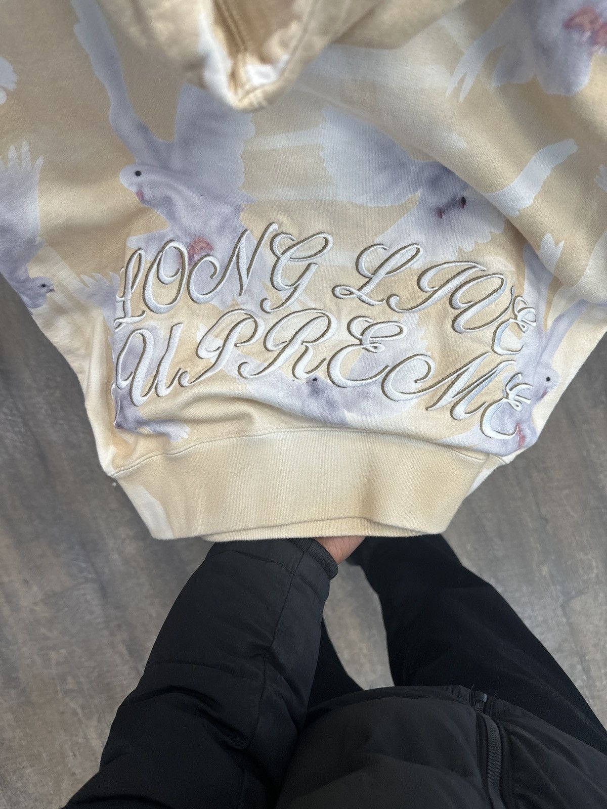 Supreme Supreme Doves Hooded Sweatshirt Size US S / EU 44-46 / 1 - 9 Thumbnail