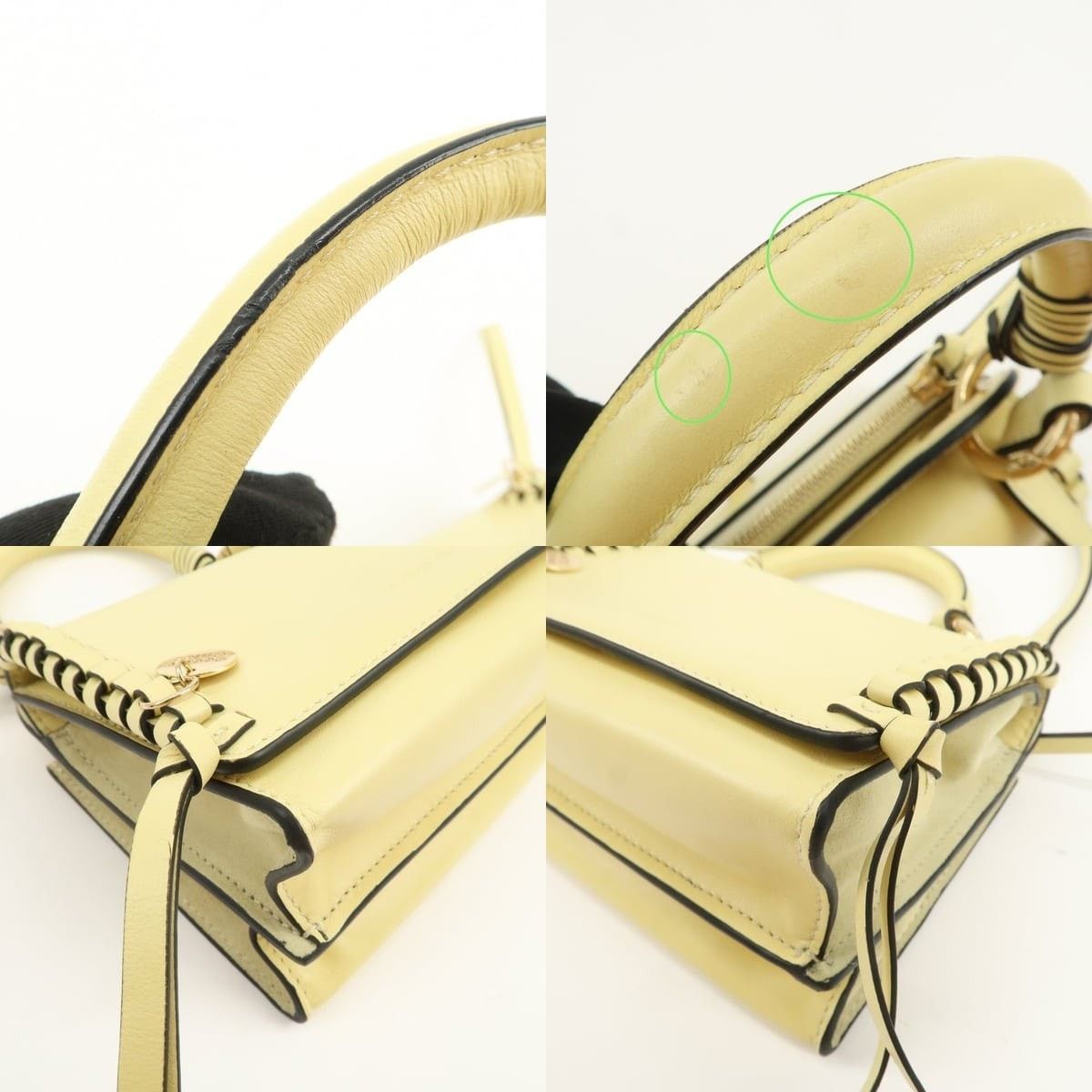 Chloe See by Chloe Tilda Calfskin Shoulder Bag Yellow Size ONE SIZE - 4 Thumbnail
