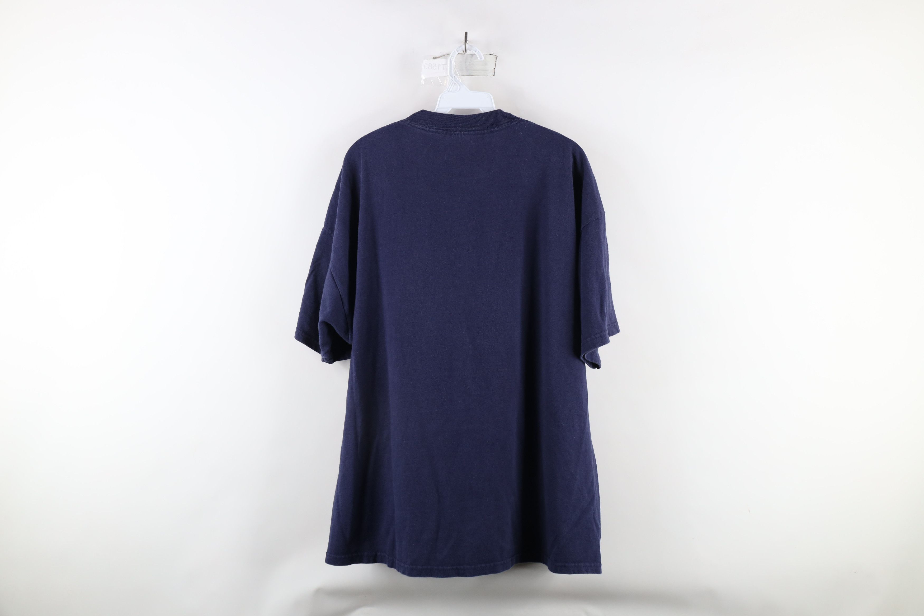 Vintage Vintage 90s Spell Out University of Michigan T-Shirt Blue Size US XXL / EU 58 / 5 - 6 Thumbnail