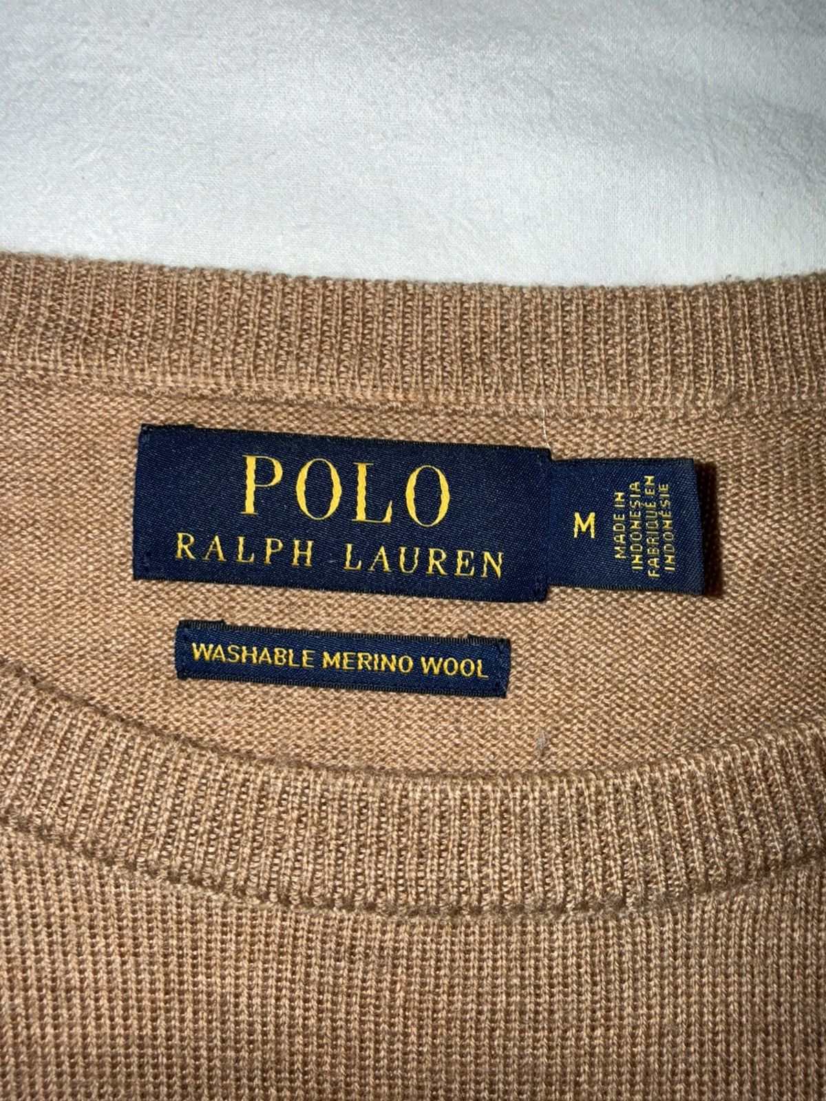 Polo Ralph Lauren Polo Ralph Lauren Camel Merino Wool Knit Sweater Medium Size US M / EU 48-50 / 2 - 3 Thumbnail