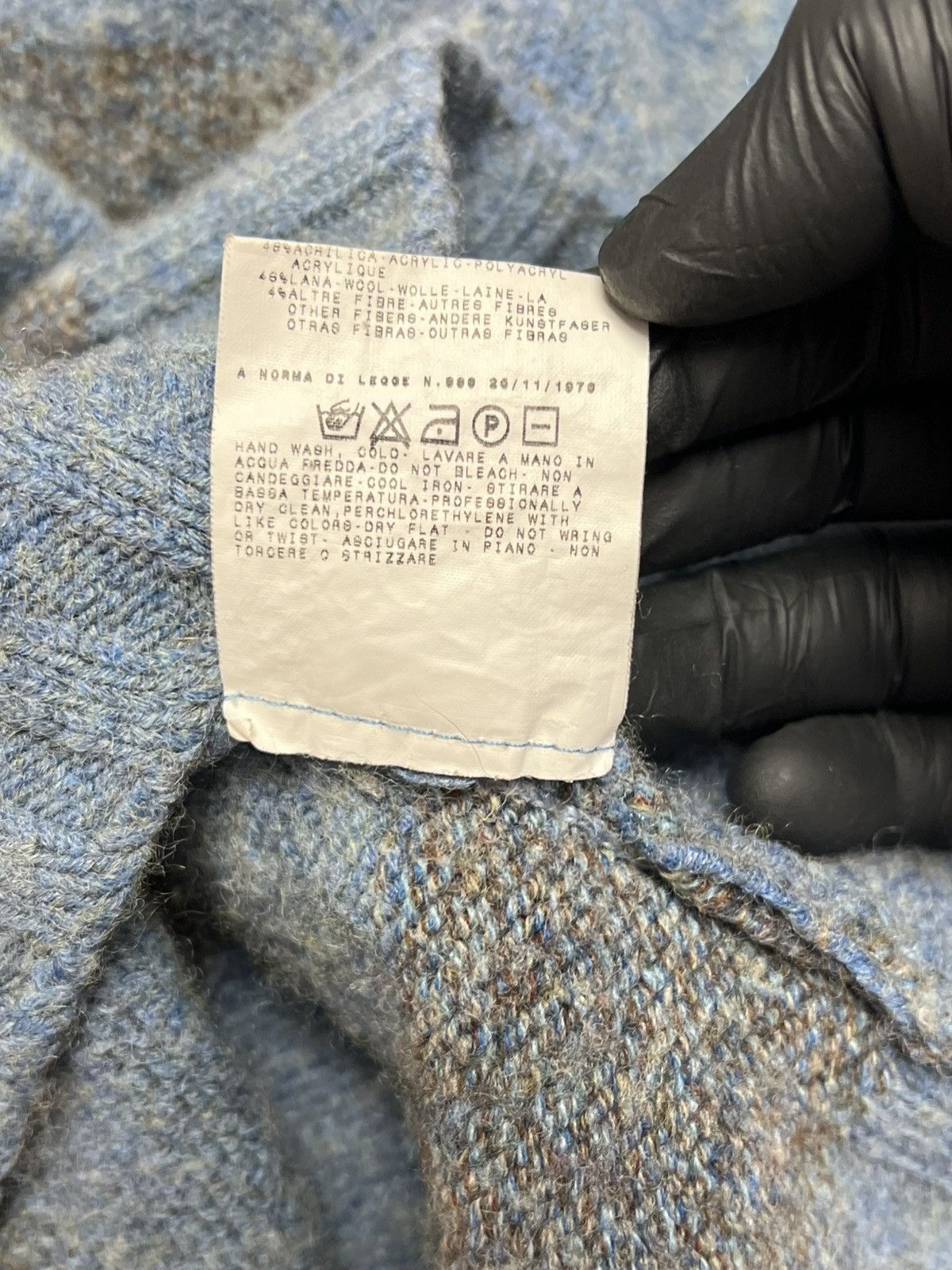 Dolce & Gabbana Vintage D&G Dolce & Gabbana Archival Leather Patch Knitwear Size US L / EU 52-54 / 3 - 16 Thumbnail