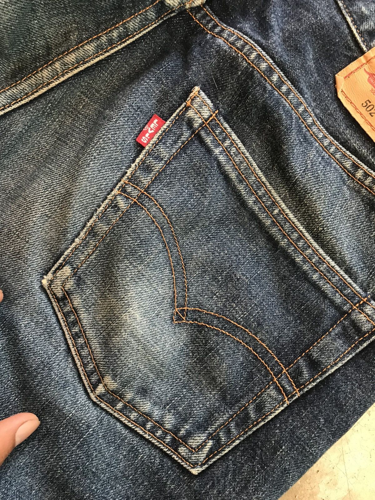 Levi's Levis 502 Big E 80s Talon Zipper Size US 33 - 4 Thumbnail