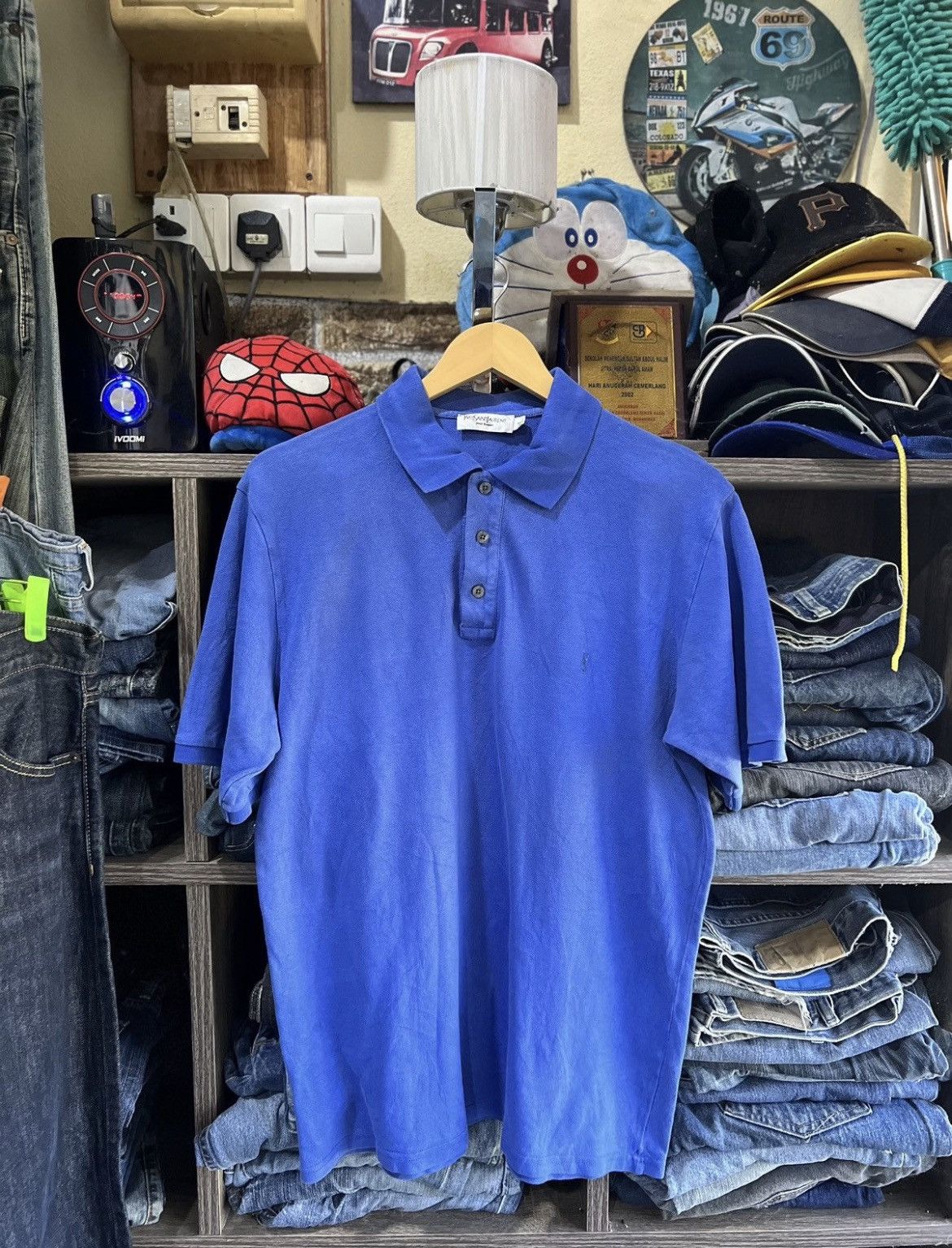 Yves Saint Laurent 🔥Vintage Yves Saint Laurent Pour Homme Polo Size US M / EU 48-50 / 2 - 3 Thumbnail