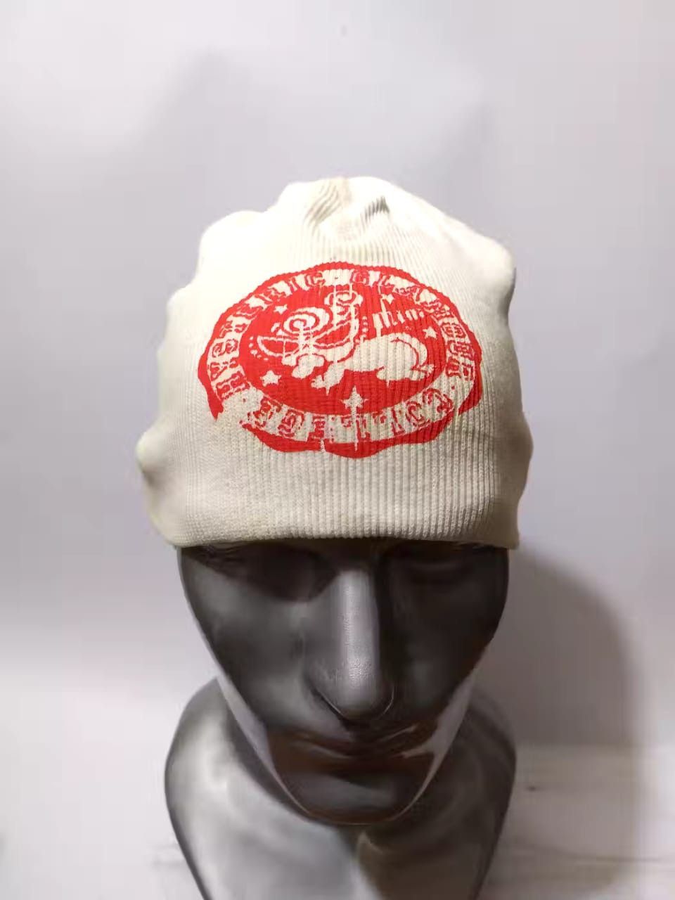image of Hysteric Glamour Beanie Logo Design Hats in Bone, Men's