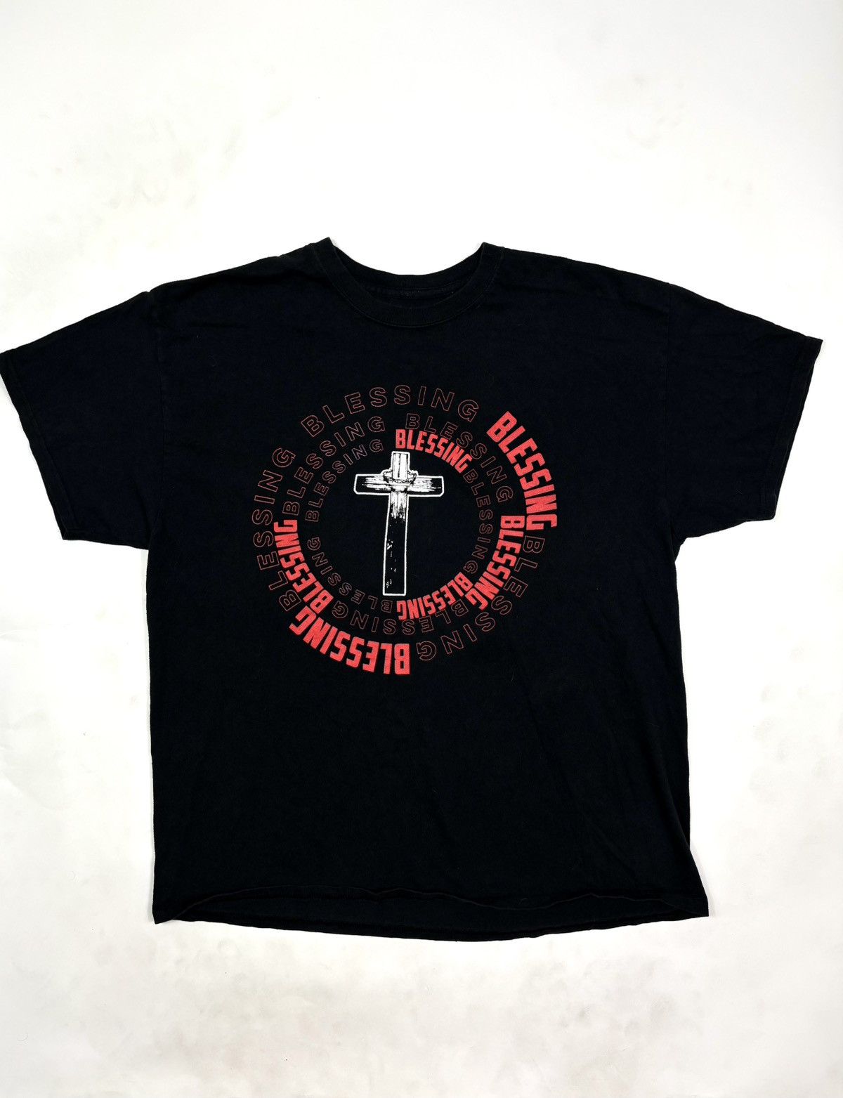 Vintage Vintage 90s Jesus Blessing Graphic Tee Size US L / EU 52-54 / 3 - 2 Thumbnail