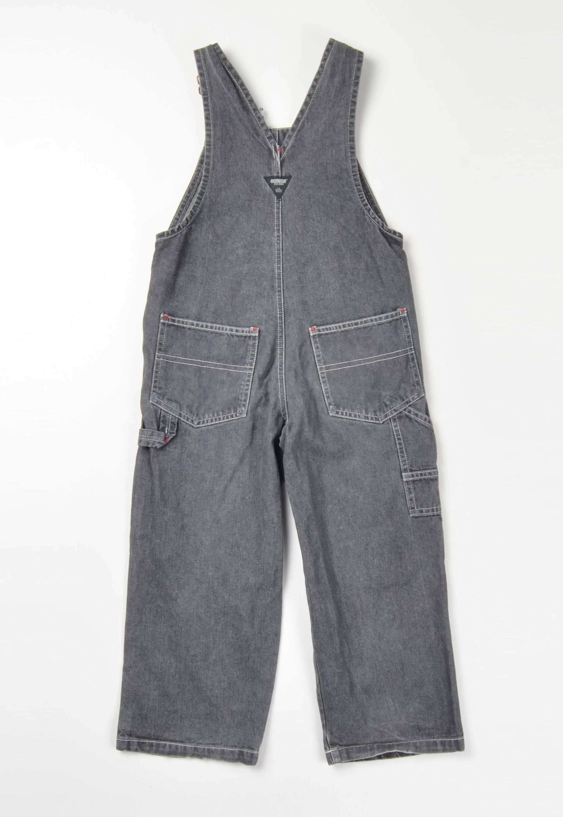 Oshkosh Oshkosh Bgosh Gray Denim Overalls Boys 5 Size 22" - 2 Thumbnail
