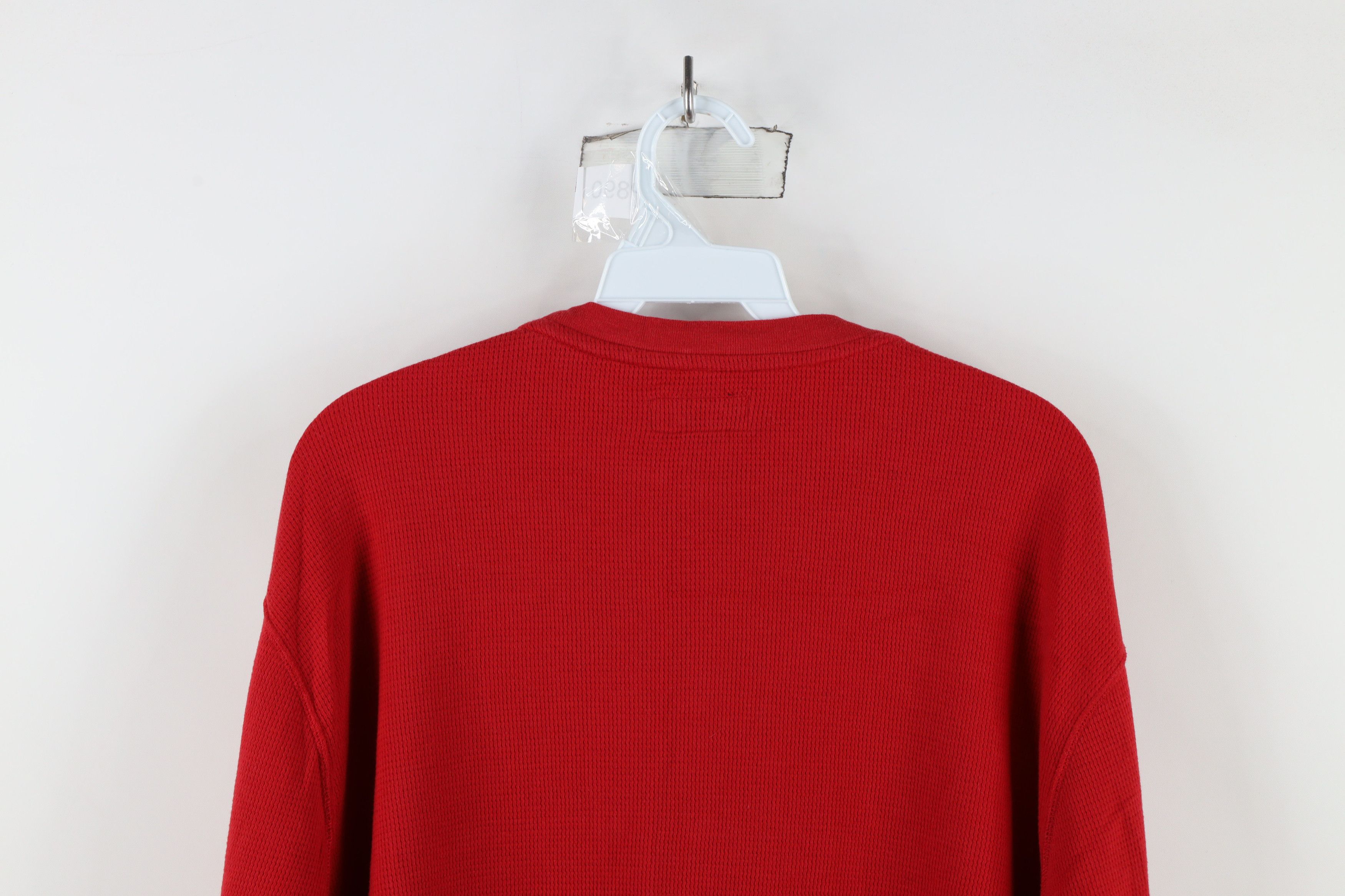 Ralph Lauren × Vintage Vintage Ralph Lauren Waffle Knit Long Sleeve T-Shirt Red Size US XXL / EU 58 / 5 - 8 Thumbnail