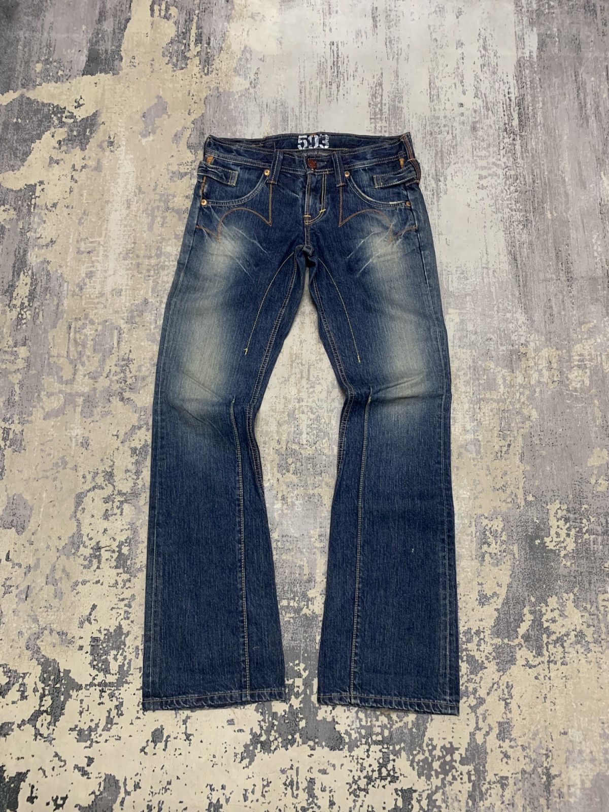 Edwin EDWIN 503 BLUE TRIP FLARE JEANS Size US 31 - 1 Thumbnail