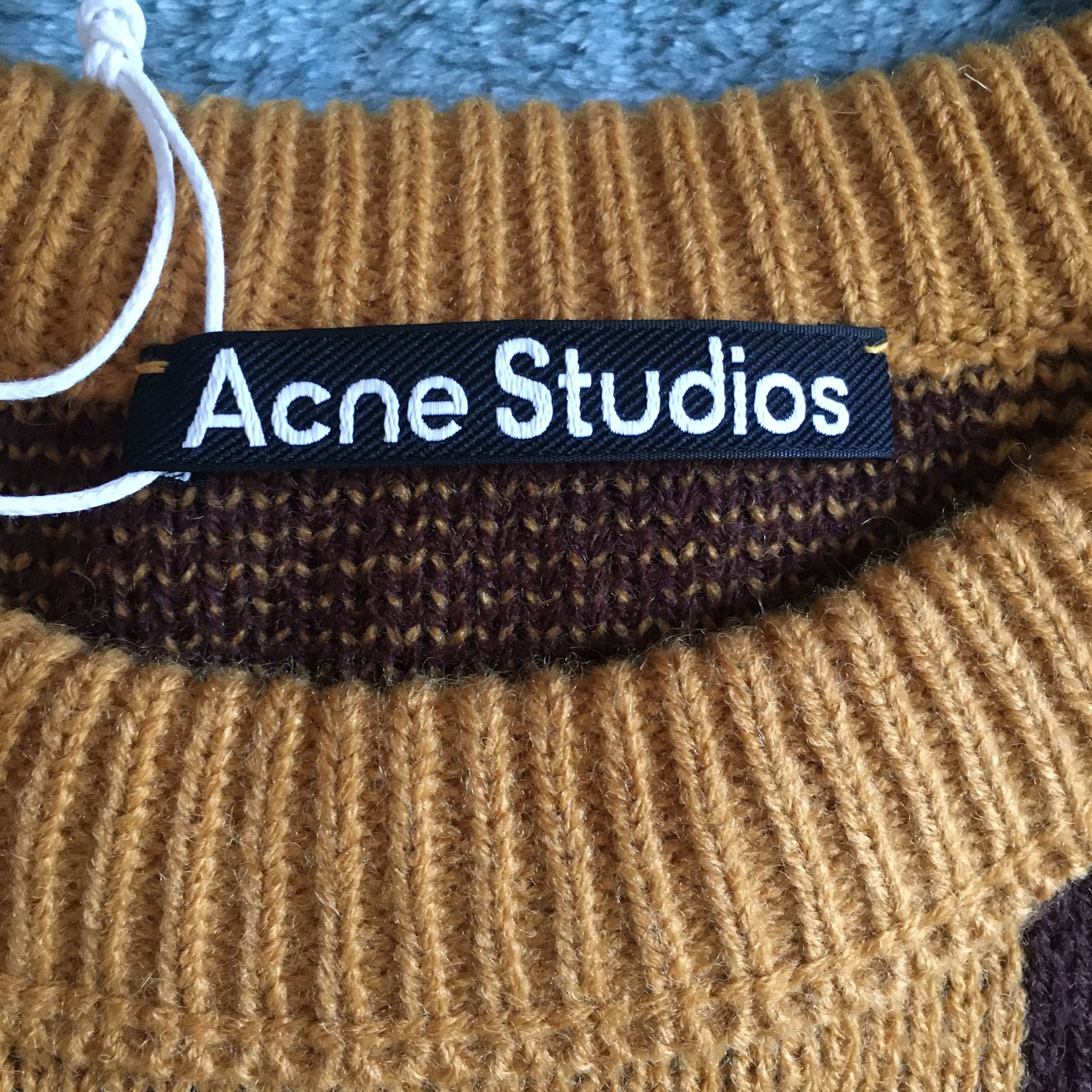 Acne Studios KATLAS CHECKERBOARD FACE KNIT UNISEX Size US XXS / EU 40 - 5 Thumbnail