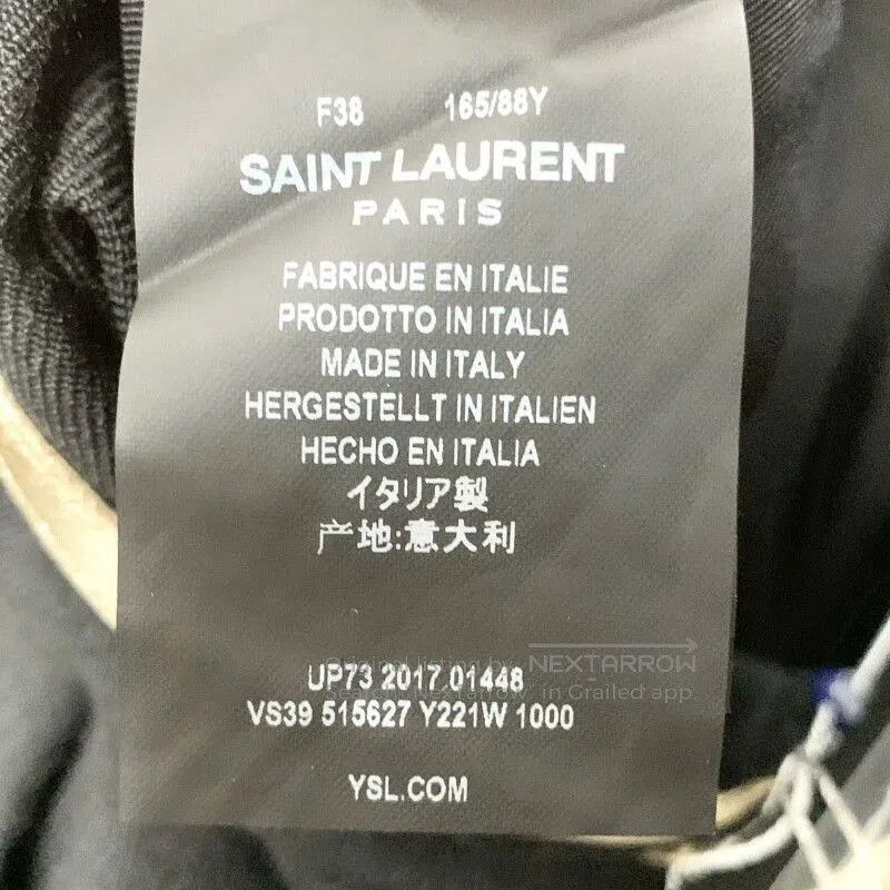 Saint Laurent Paris Saint Laurent Black Gold Trim Blazer. Size S / US 4 / IT 40 - 7 Thumbnail