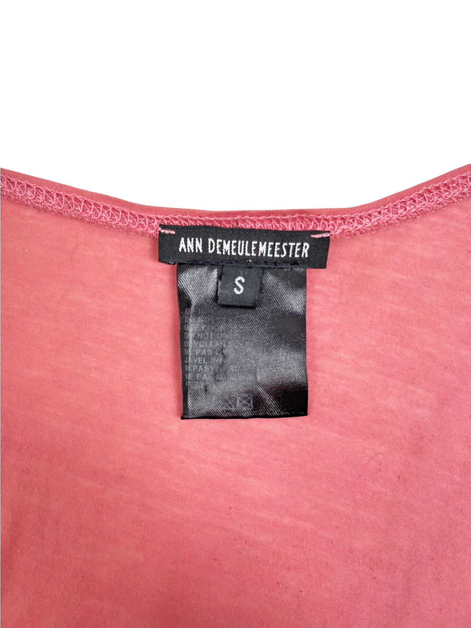 Ann Demeulemeester by Sebastien Meunier Button Up Pink Long Top Size S / US 4 / IT 40 - 10 Thumbnail