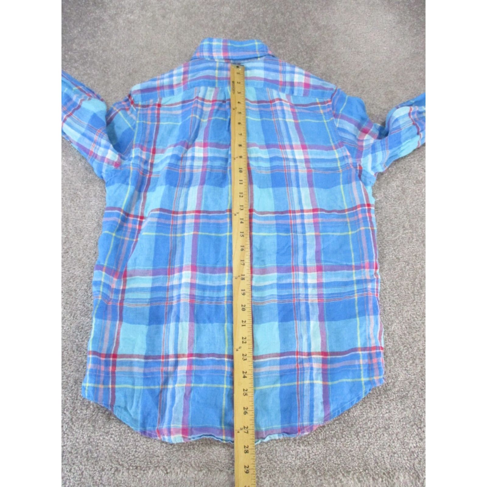 Vineyard Vines Vineyard Vines Murray Shirt Mens Small Blue Pink Yellow Linen Size US S / EU 44-46 / 1 - 6 Thumbnail