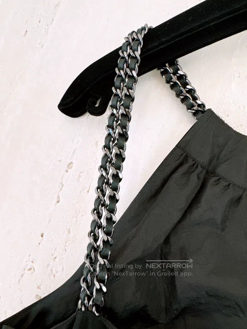 Chanel Chanel Leather-wearing chain stitching dress Size XS / US 0-2 / IT 36-38 - 6 Thumbnail