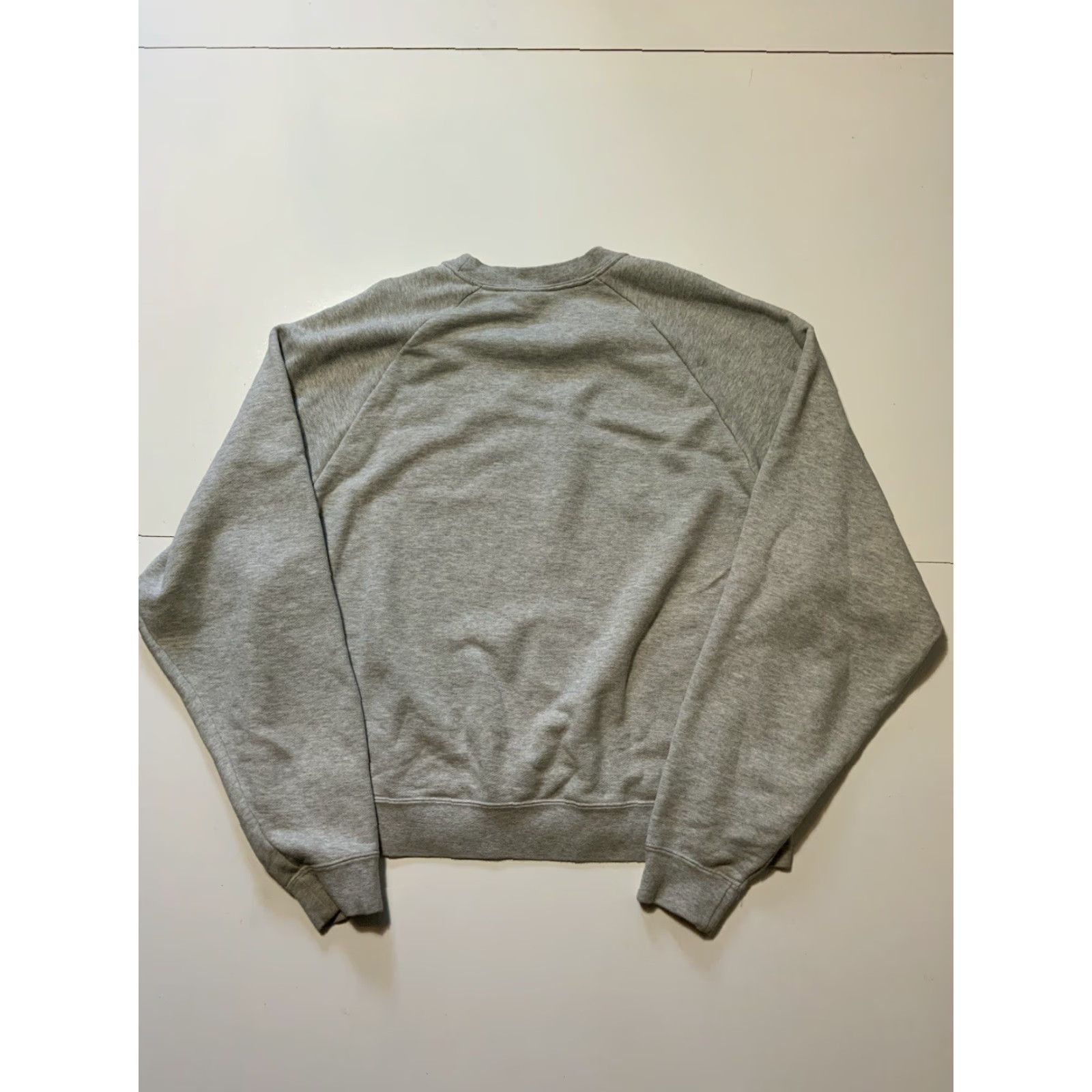 Nike Nike Sportswear NSW Block Swoosh Logo Heather Gray French Terry Crewneck Pullover Sweatshirt S Mens Small Size US S / EU 44-46 / 1 - 3 Thumbnail