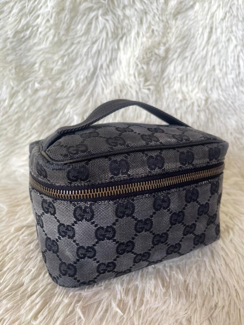 Gucci Gucci GG Pattern Vanity Leather Canvas Bag Size ONE SIZE - 2 Thumbnail