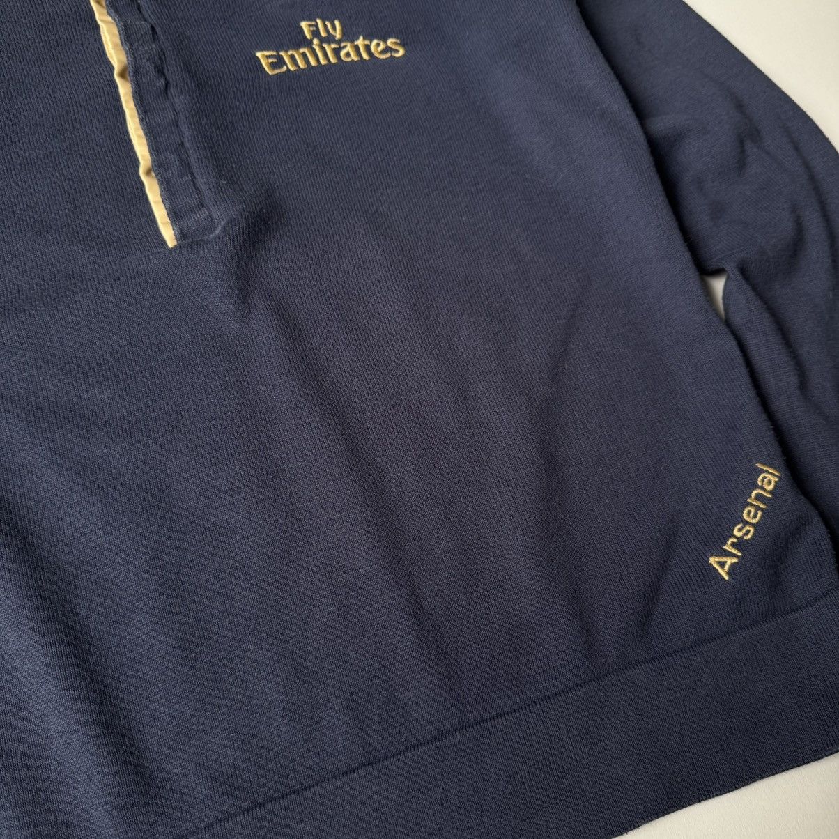Nike × Vintage Y2K Arsenal London Longsleeve Knit Polo Style Nike Blokecore Size US S / EU 44-46 / 1 - 16 Thumbnail