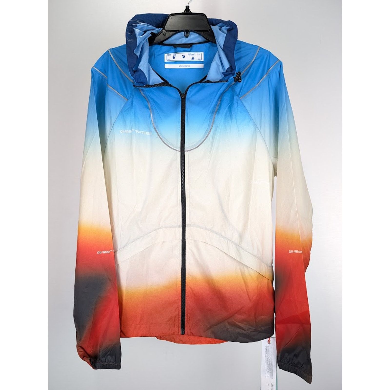 Off-White o1rshd1 ATHL Off Stamp Printed Jacket in Multicolor Size US XL / EU 56 / 4 - 2 Thumbnail