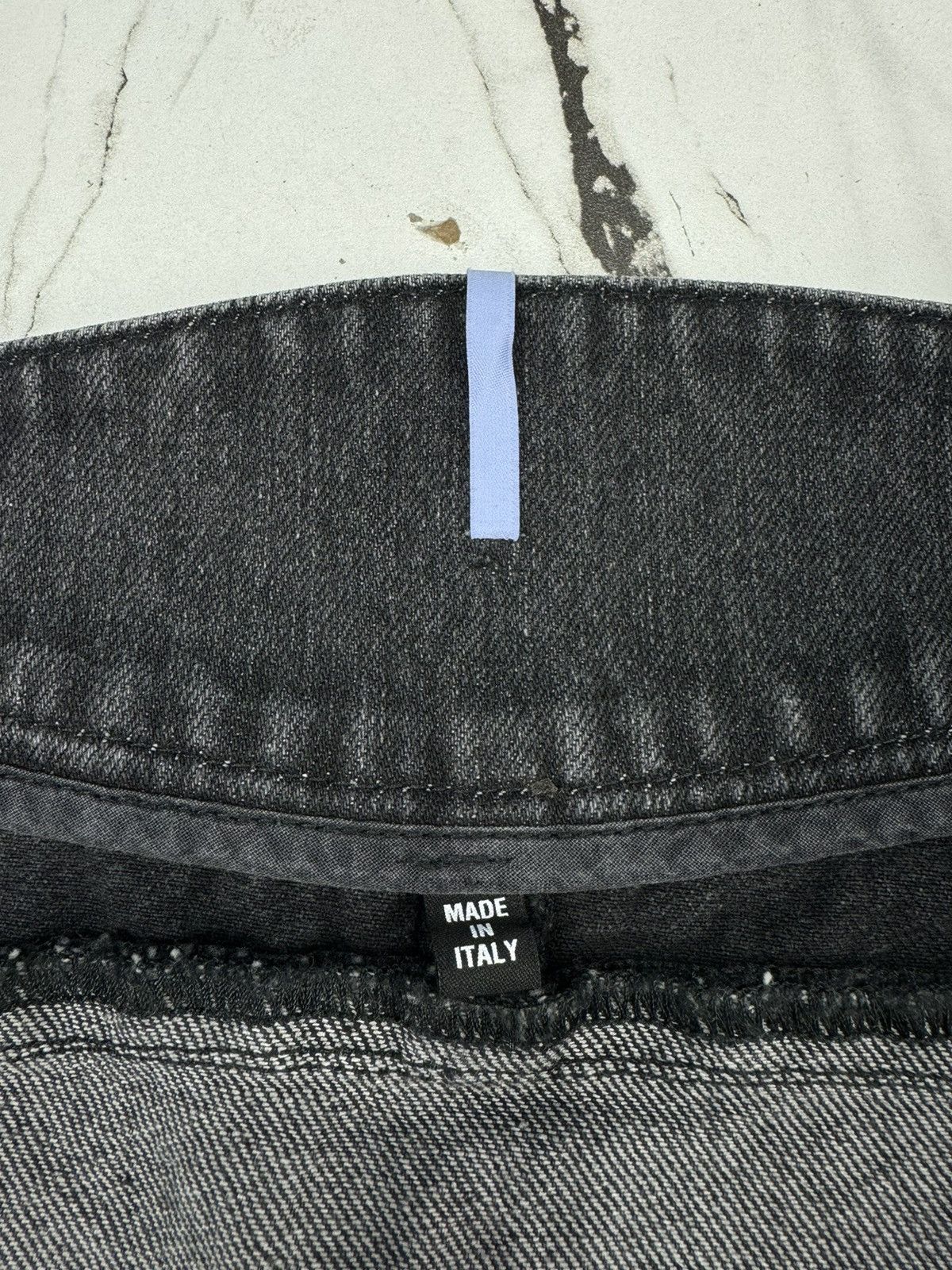 McQ Alexander McQueen MCQ BLACK DENIM MOTOR PANELED SKIRT Size 26" / US 2 / IT 38 - 10 Thumbnail