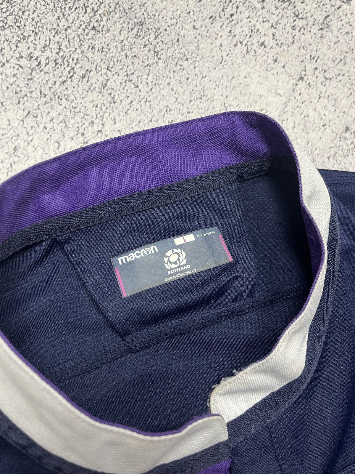 Vintage Macron Scotland Rugby Jersey Tee Rare Y2k Drill Hype Size US L / EU 52-54 / 3 - 6 Thumbnail
