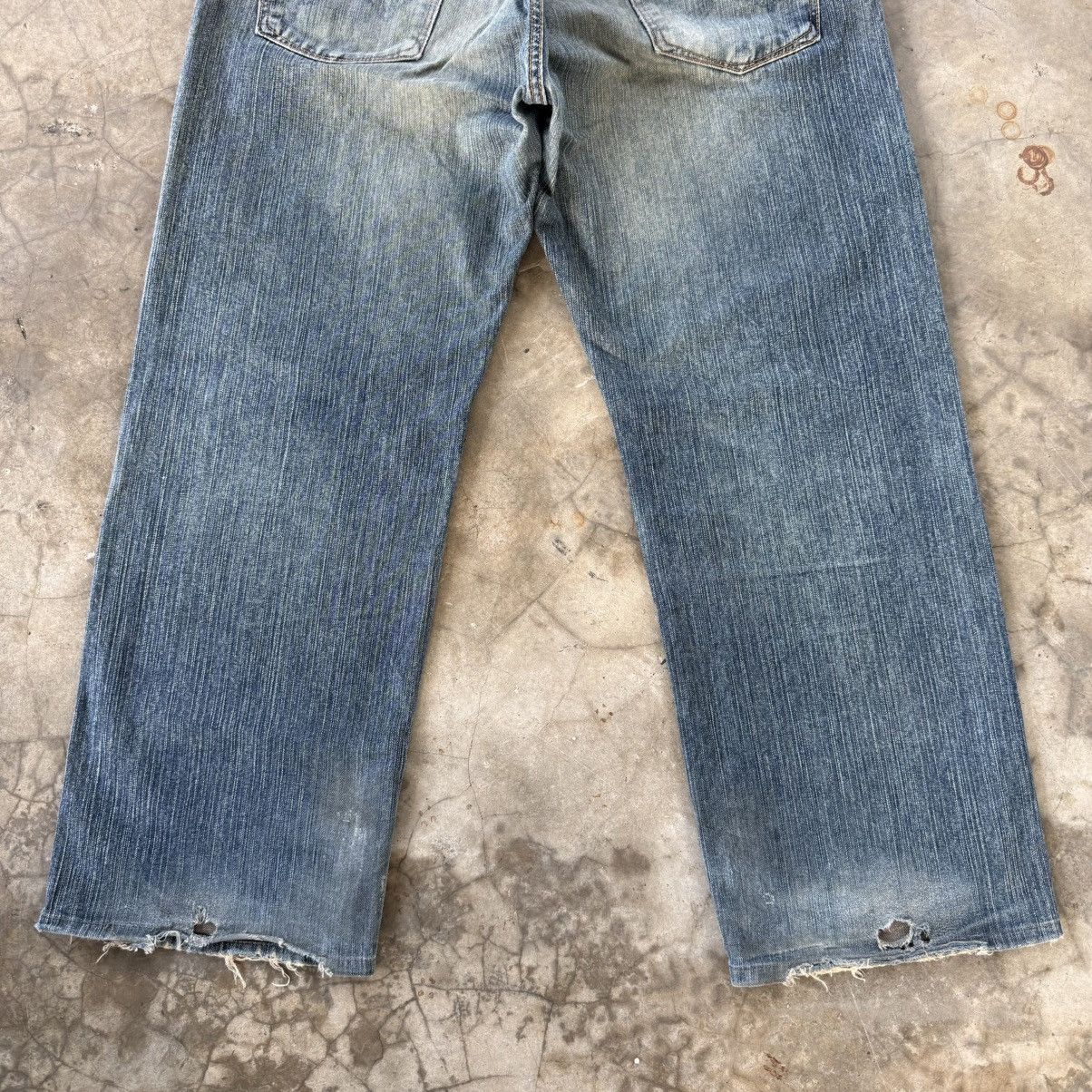 Edwin W36 Vintage Edwin Faded Rusty Ripped Denim Jean Pants Size US 36 / EU 52 - 10 Thumbnail