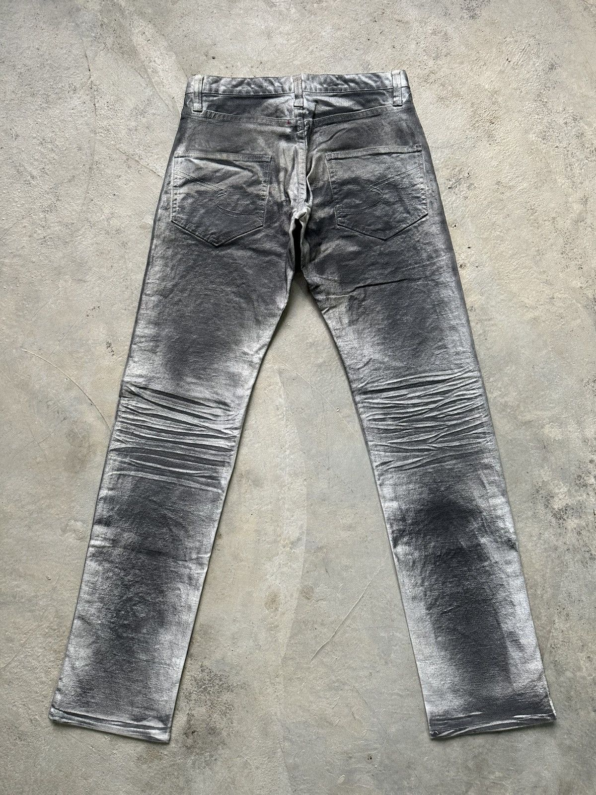 semanticdesign Vintage Japan Made Semantics Design Distressed Waxed Denim Size US 30 / EU 46 - 2 Thumbnail