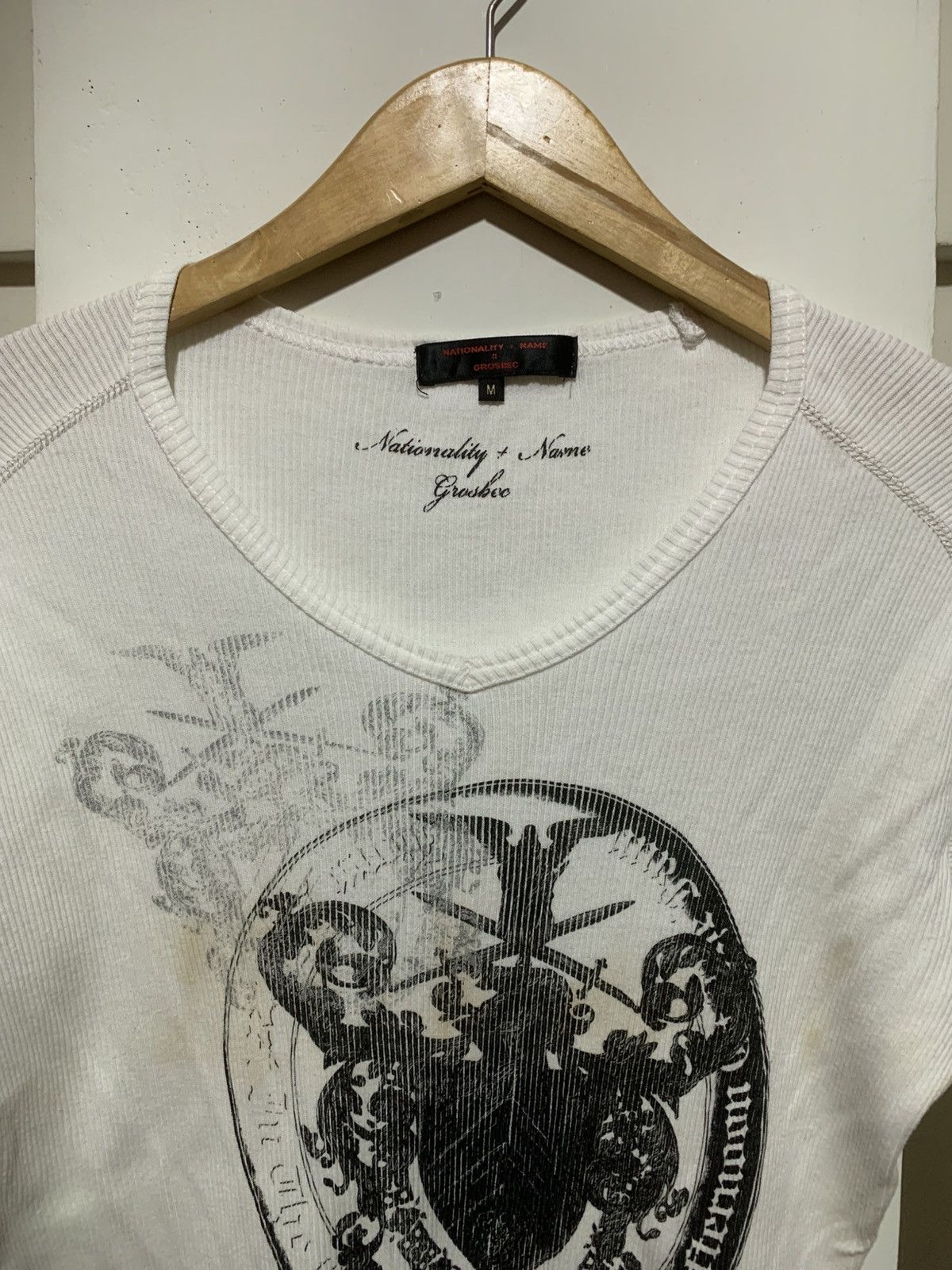 Hysteric Glamour × Undercover Japanese Nationality+Name Grosbec Rick Owens Long Sleeve tee Size M / US 6-8 / IT 42-44 - 7 Thumbnail