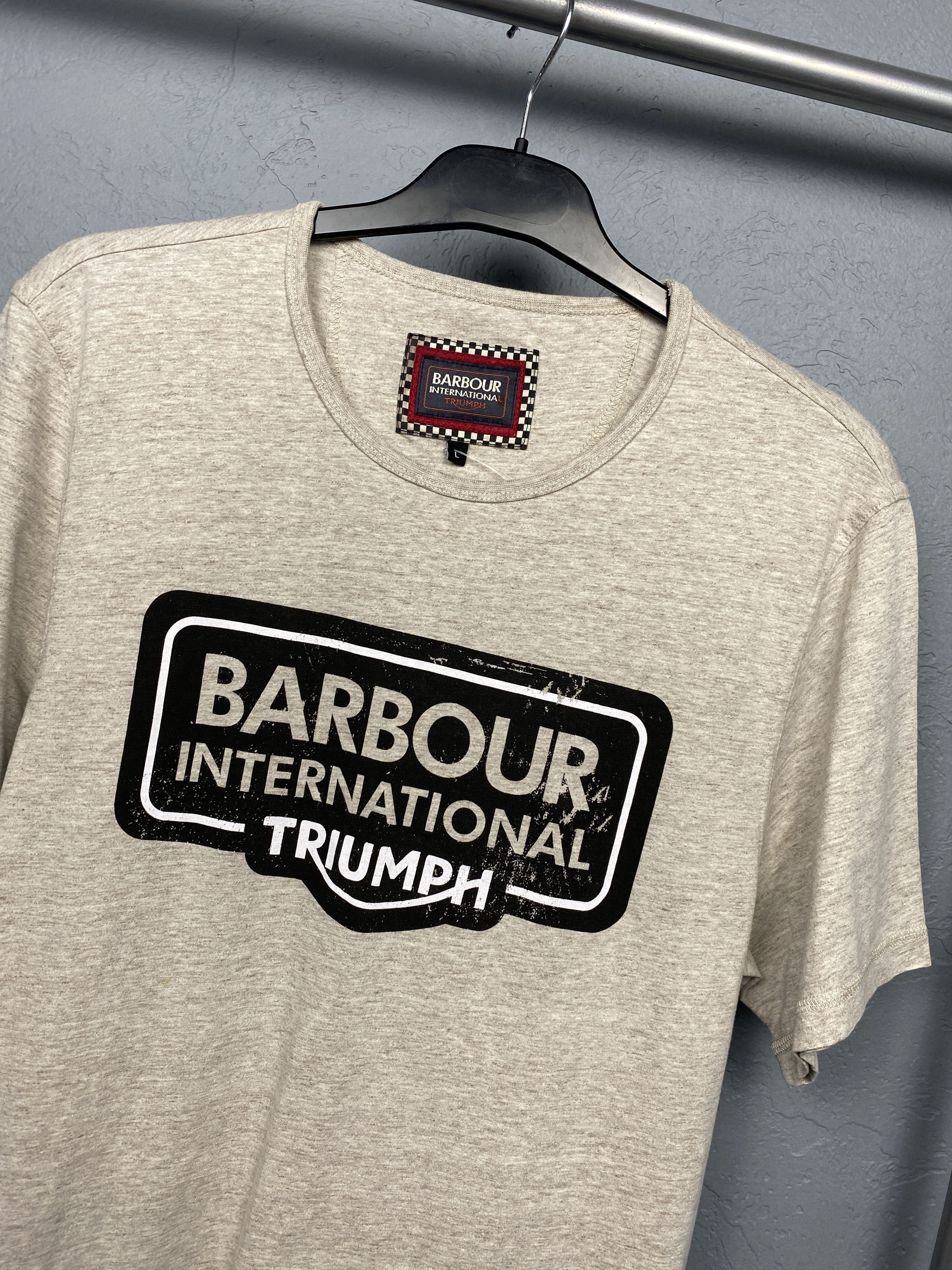 Barbour Barbour International Triumph Vintage Mens Crew Neck T-Shirt Size US L / EU 52-54 / 3 - 2 Thumbnail