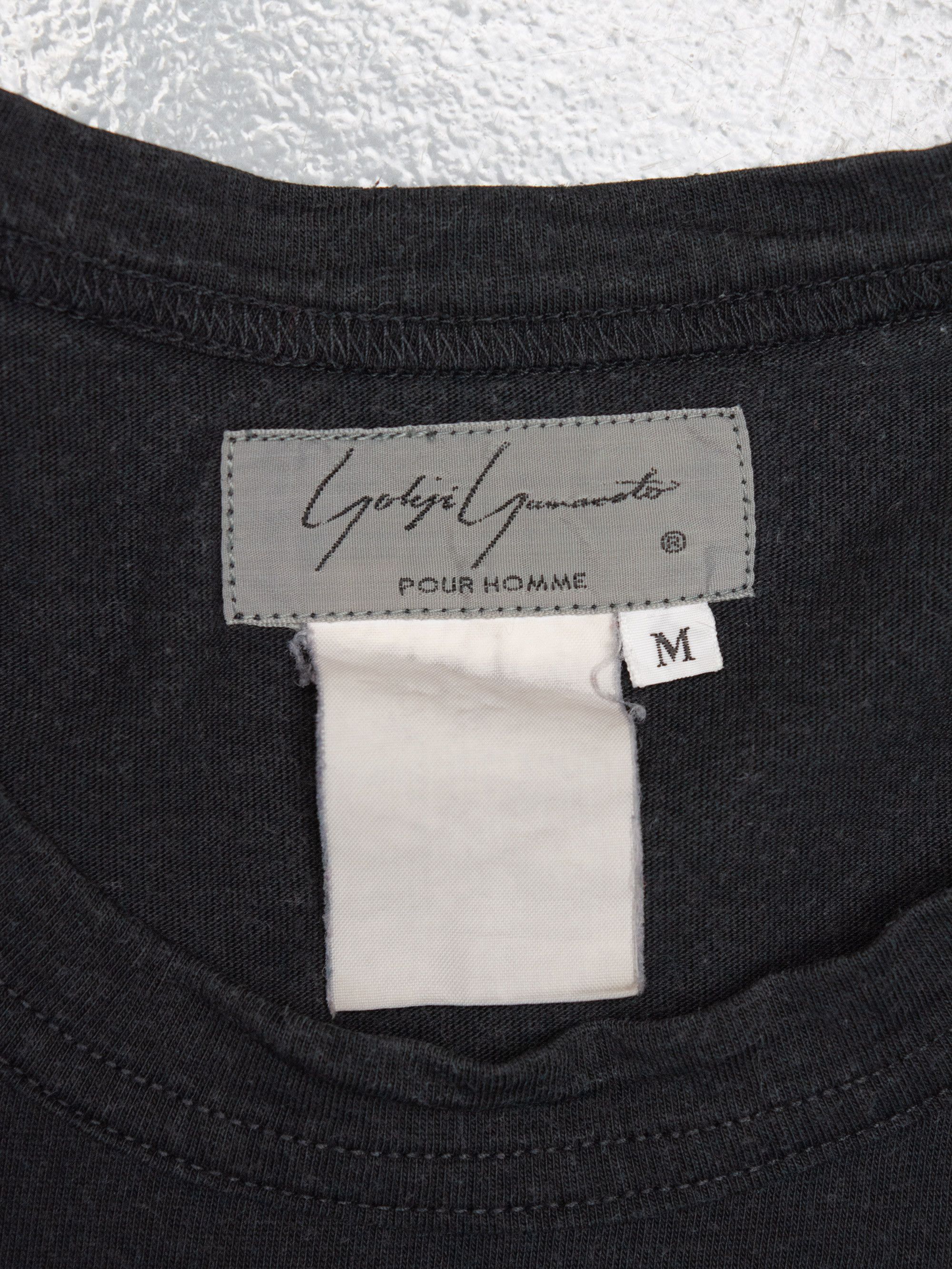 Yohji Yamamoto Yohji Yamamoto Pour Homme late 80s / early 90s logo t-shirt Size US M / EU 48-50 / 2 - 5 Thumbnail