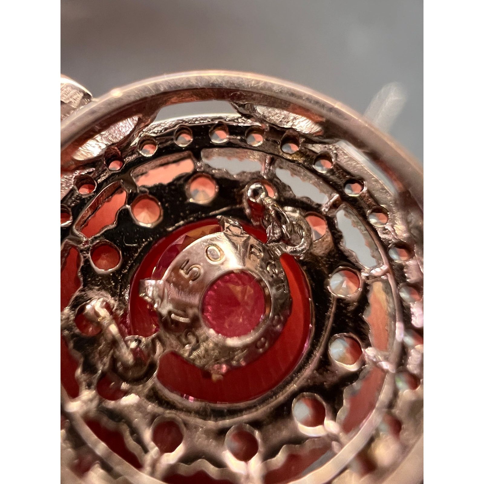 Other Pink tourmalinetopaz pendant necklace in platinum over 925 Size ONE SIZE - 24 Thumbnail