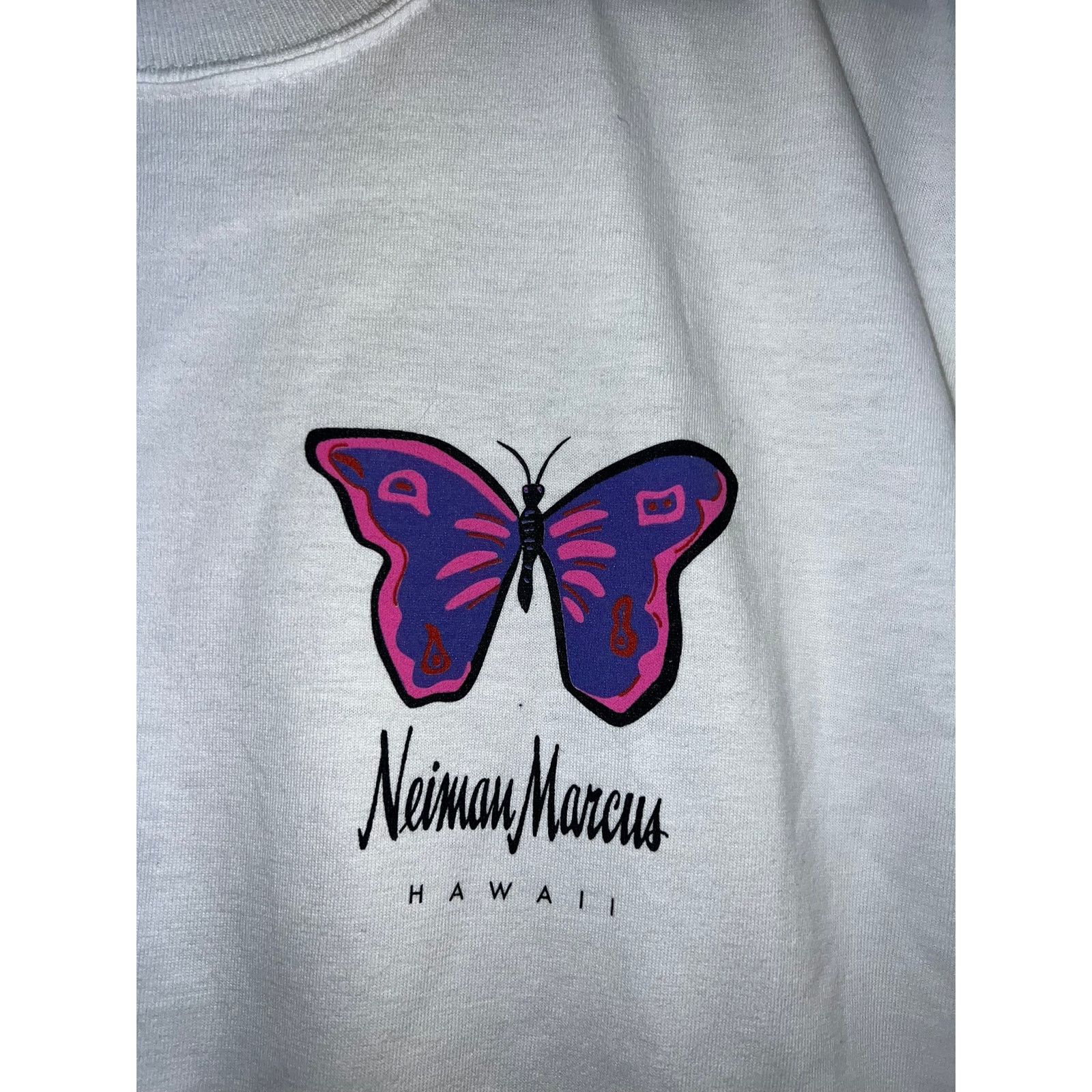 Jerzees Vintage Neiman Marcus Shirt Hawaii Butterfly Tee XL USA Size US XL / EU 56 / 4 - 3 Thumbnail