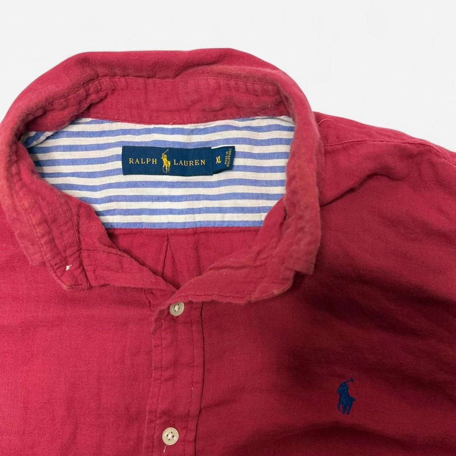 Ralph Lauren Ralph Lauren Red Long Sleeve Button Down Shirt Men’s XL Size US XL / EU 56 / 4 - 4 Thumbnail