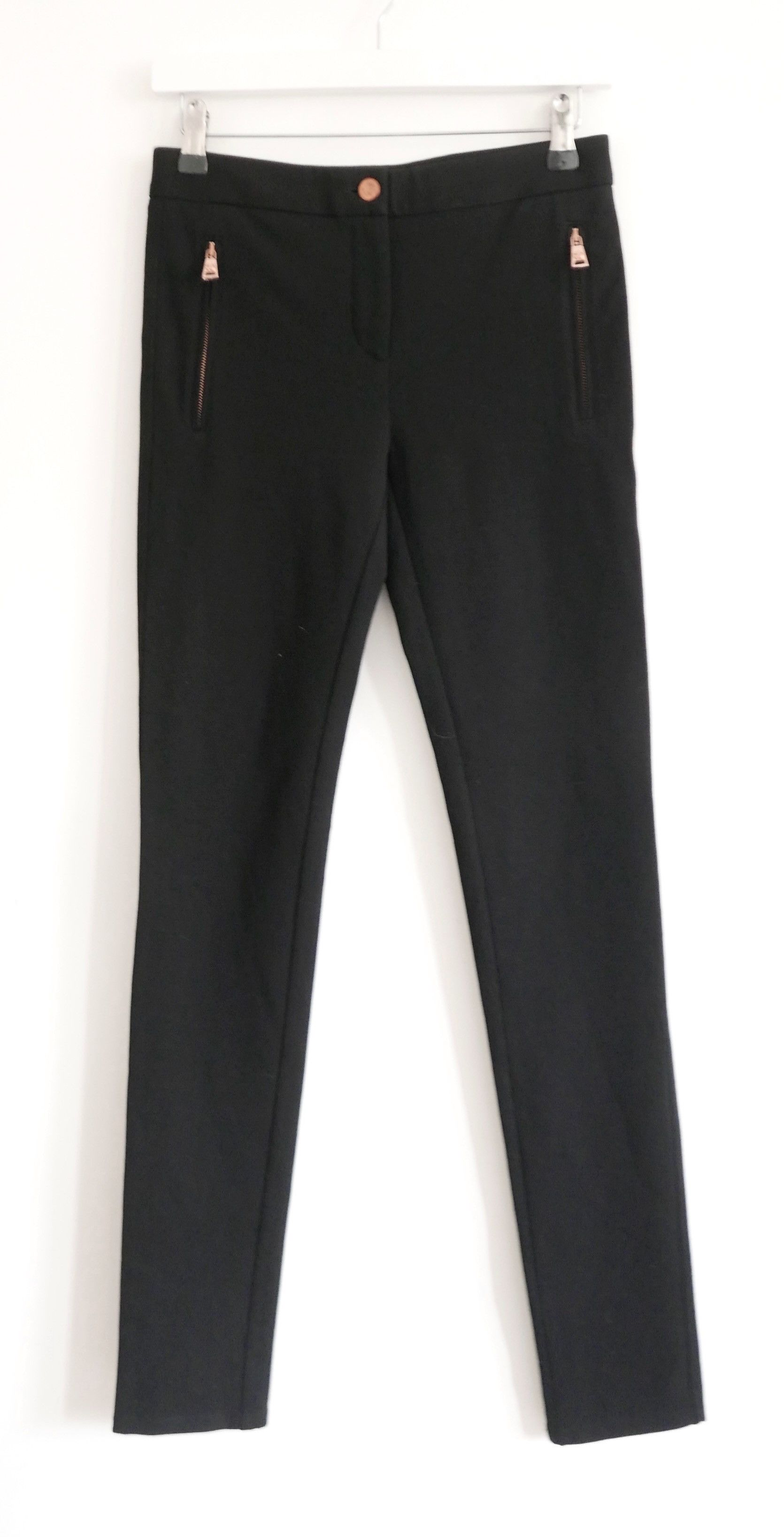 Roberto Cavalli Roberto Cavalli Black Slim Trousers w/Zip Pockets Size 27" / US 4 / IT 40 - 1 Thumbnail