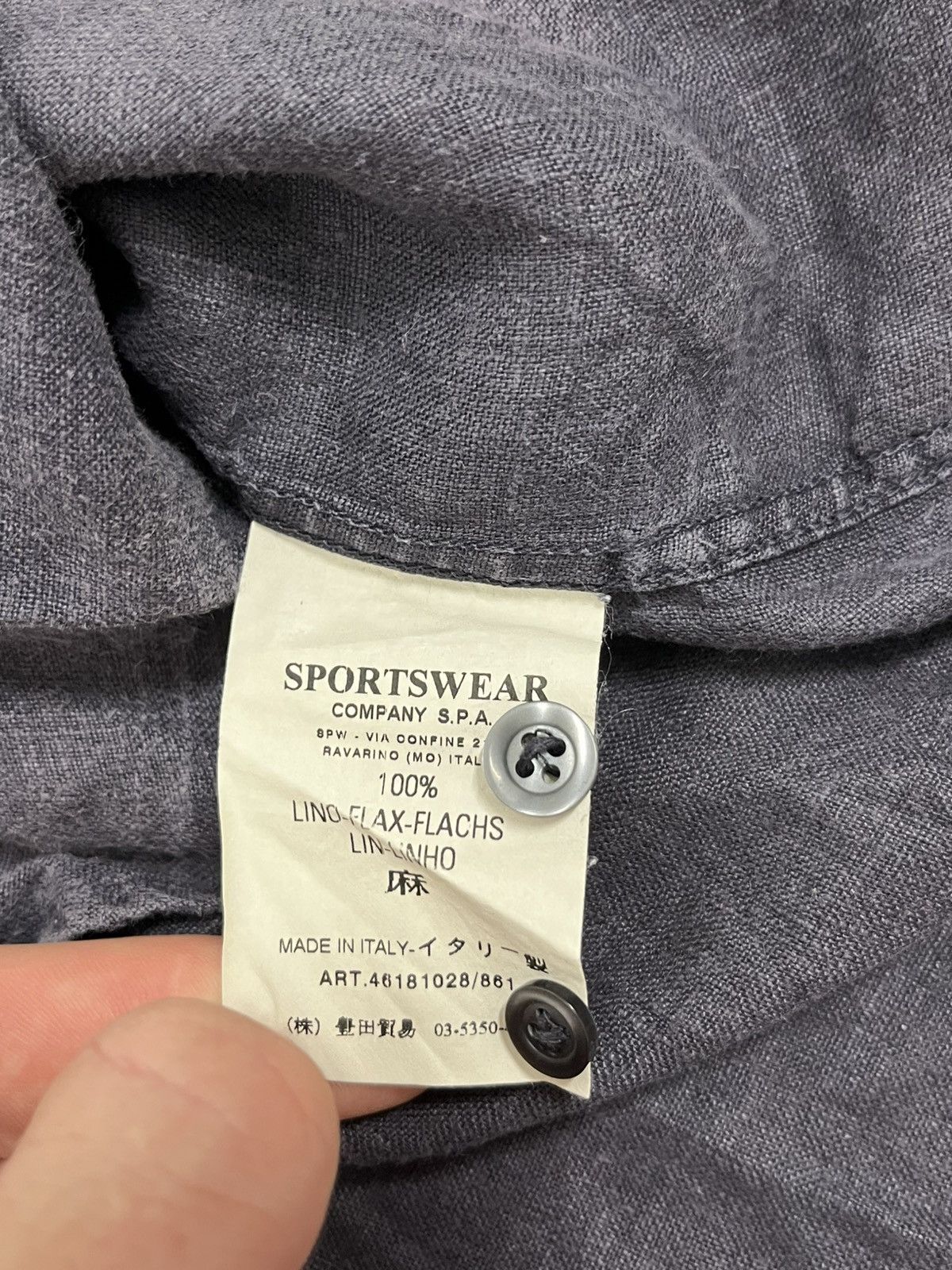 C.P. Company Vintage C.P. Company Linen Short Sleeve Shirt Size US S / EU 44-46 / 1 - 6 Thumbnail