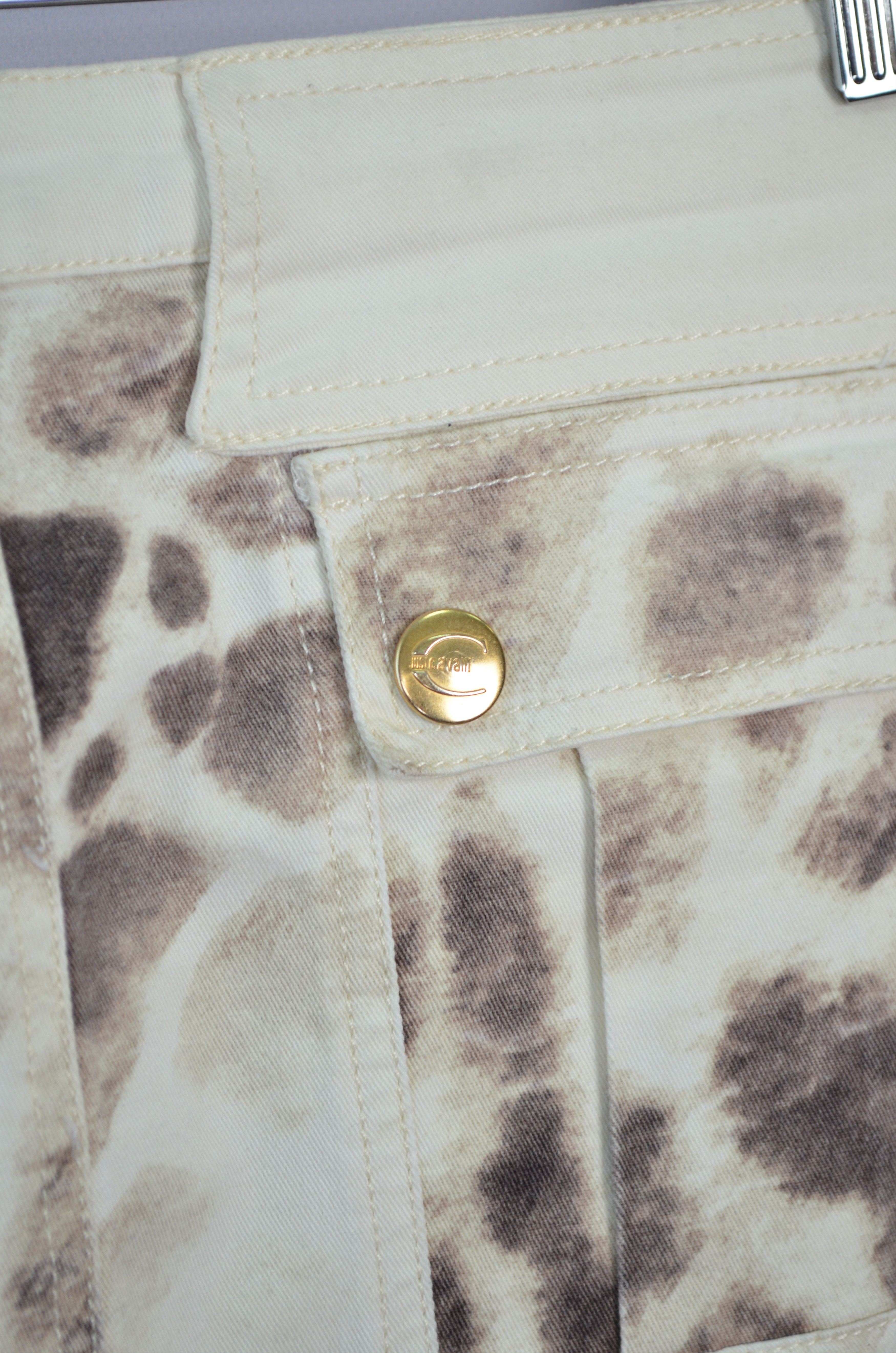 Just Cavalli × Roberto Cavalli Roberto Cavalli Just Animal Leopard Print Skirt 42\US6 Size 28" / US 6 / IT 42 - 12 Thumbnail