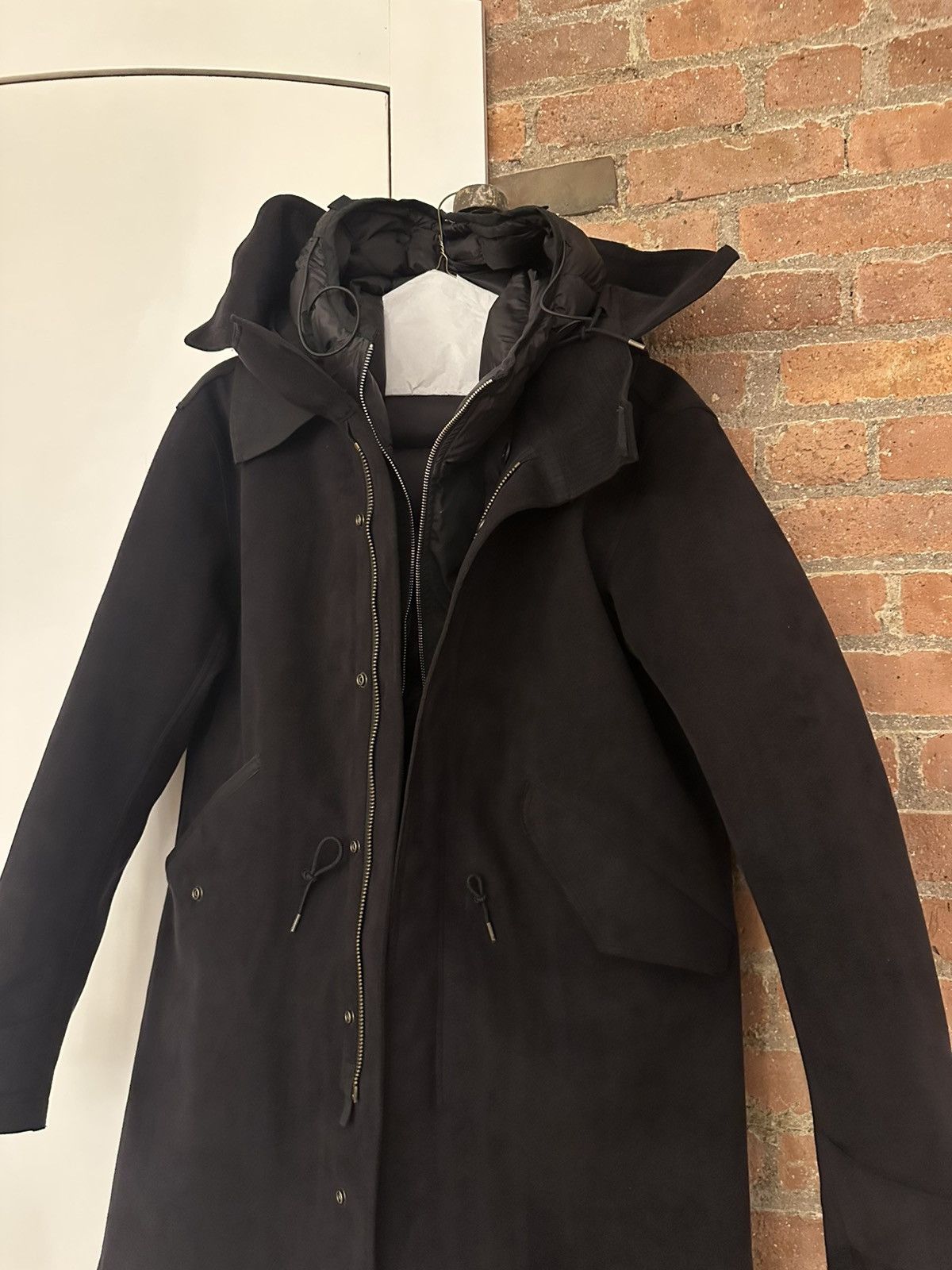 Ten C Ten C Suede Parka with Liner Black Size US L / EU 52-54 / 3 - 3 Thumbnail