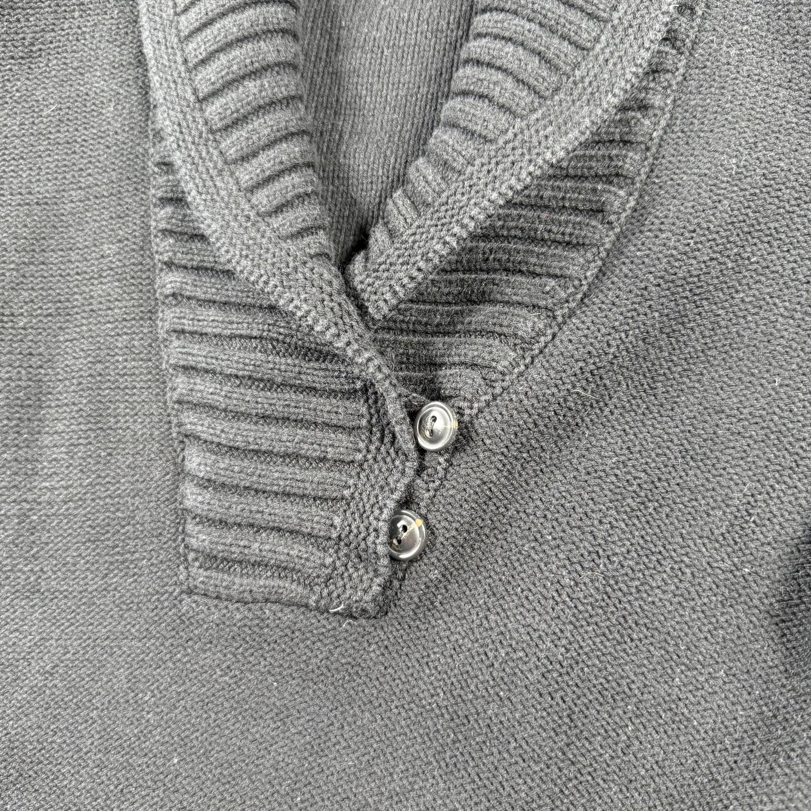 Polo Ralph Lauren Ralph Lauren Sweater Women's L Black Shawl Collar Size L / US 10 / IT 46 - 3 Thumbnail