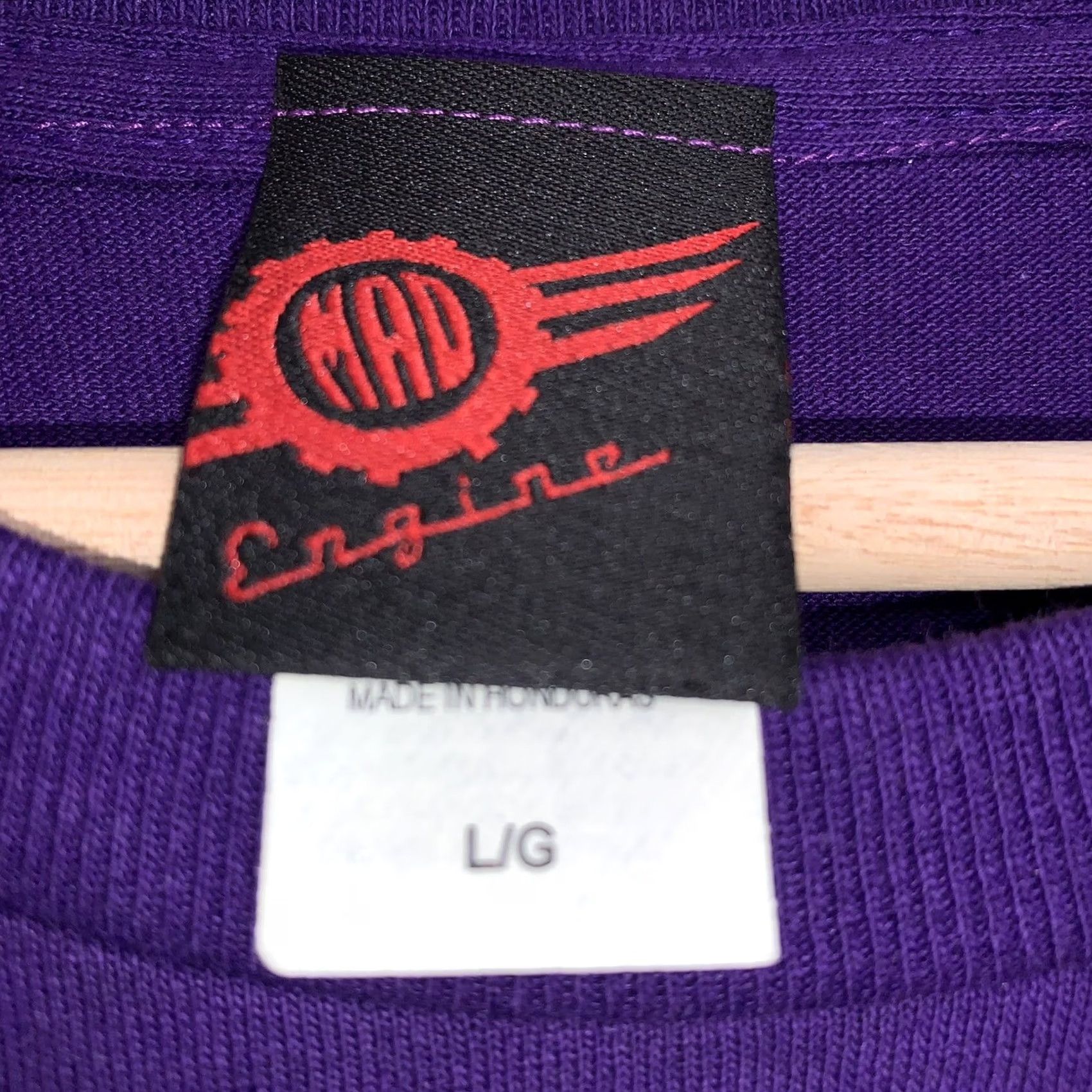 Mad Engine VINTAGE Mad Engine Tee Purple T-Shirt Short Sleeve Size L Size US L / EU 52-54 / 3 - 4 Thumbnail