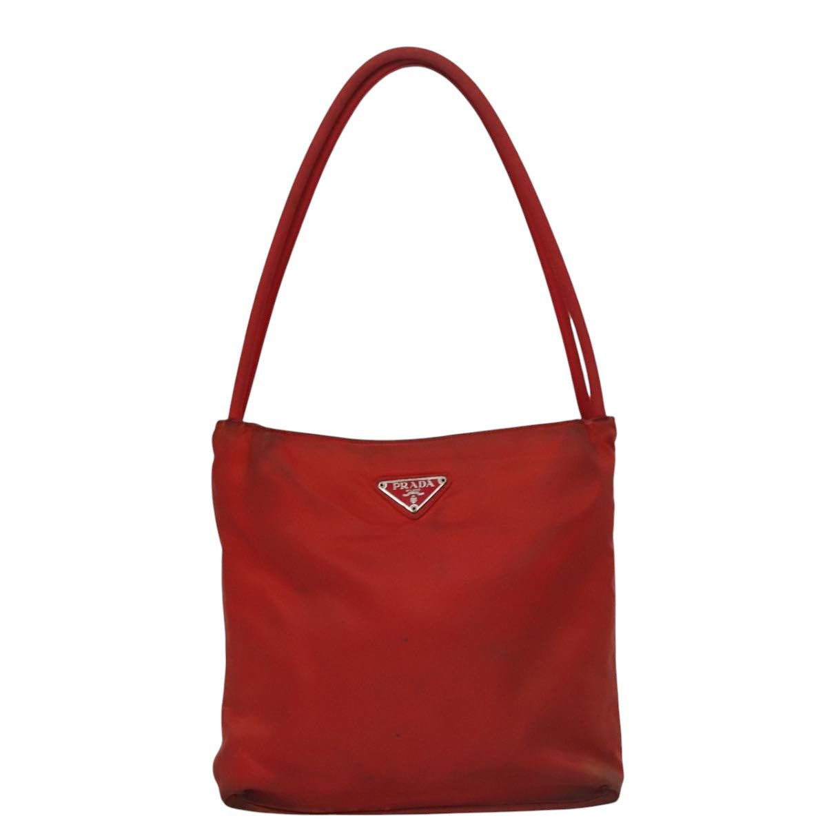 Prada Tessuto Red Synthetic Shoulder Bag (Pre-Owned) Size ONE SIZE - 1 Thumbnail