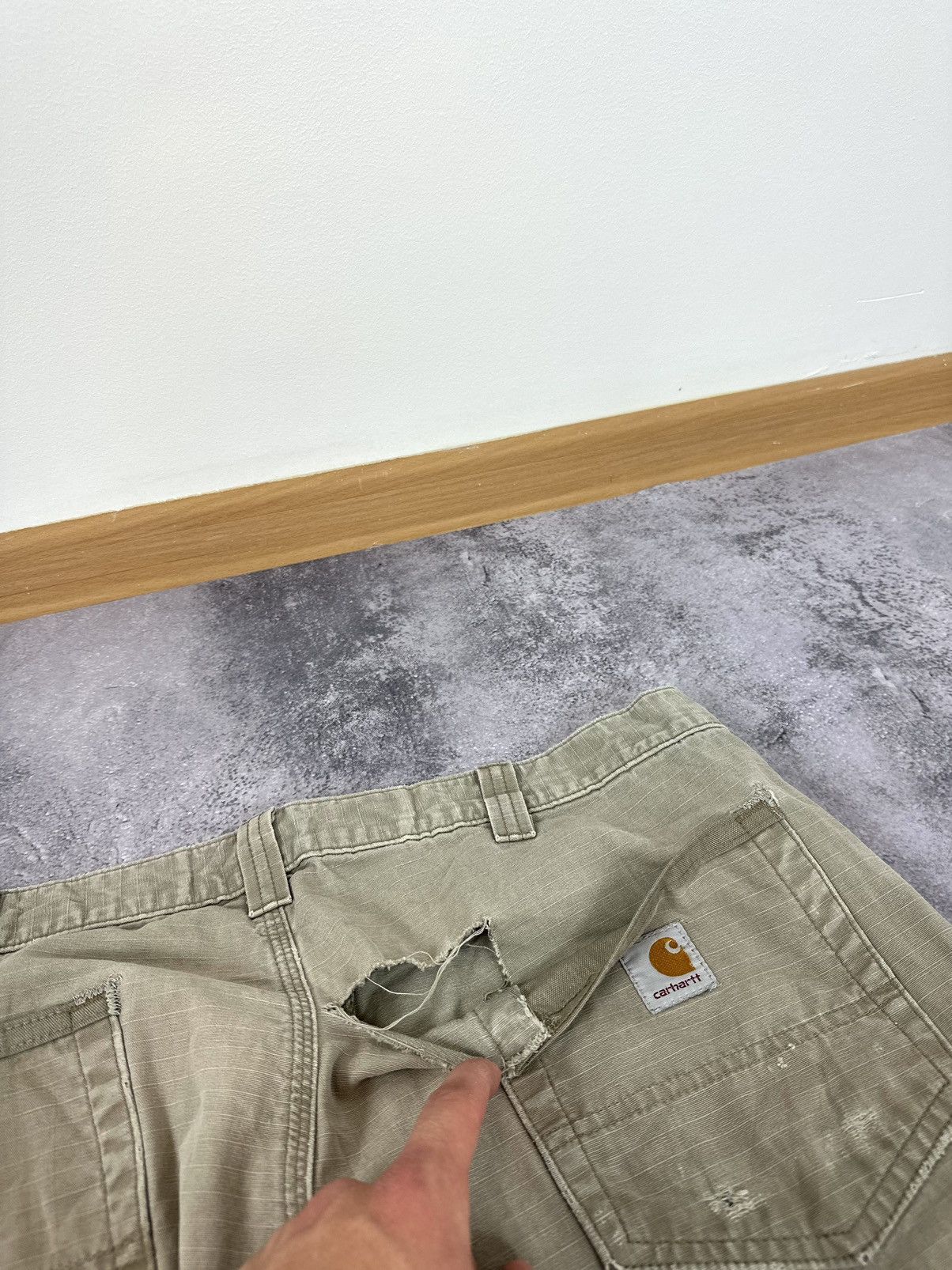 Carhartt Vintage Carhartt Double Knee Distressed USA Opium Work Pants Size US 36 / EU 52 - 16 Thumbnail