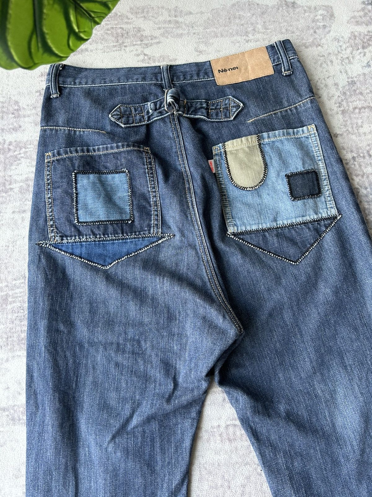 Ne-Net Issey Miyake By Ne-net Patchwork Jeans Size US 29 - 13 Thumbnail